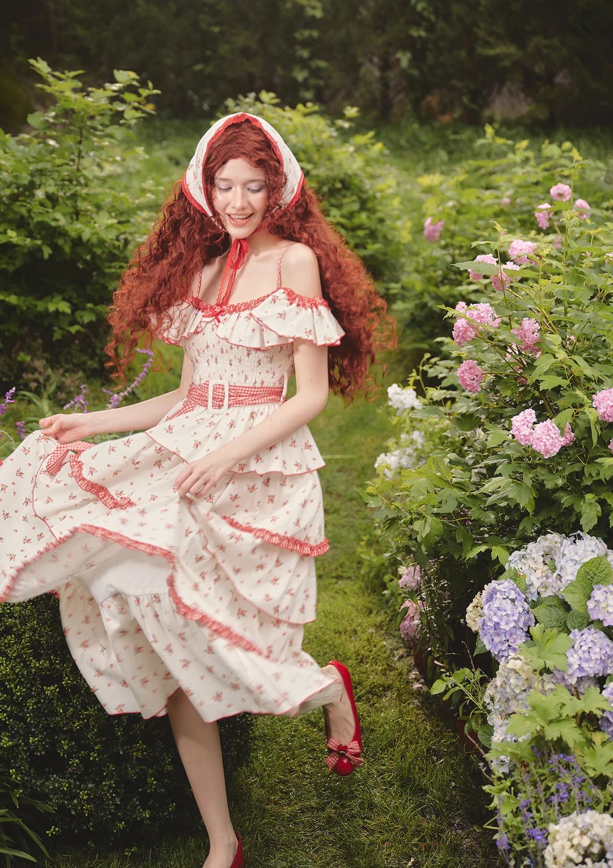 Red Hood Maiden Dress - Thrancidy