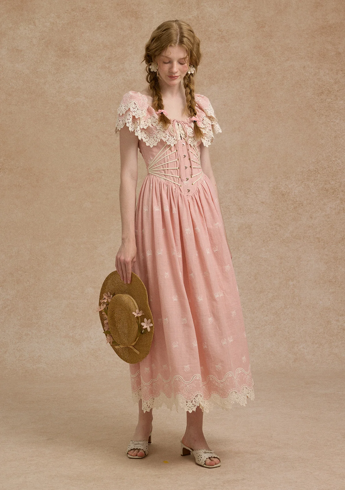 Pink Champagne Corset Dress - Thrancidy