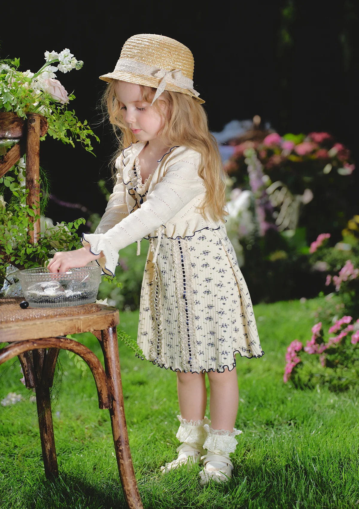 Toddler Girl Blueberry Knit Cardigan - Thrancidy