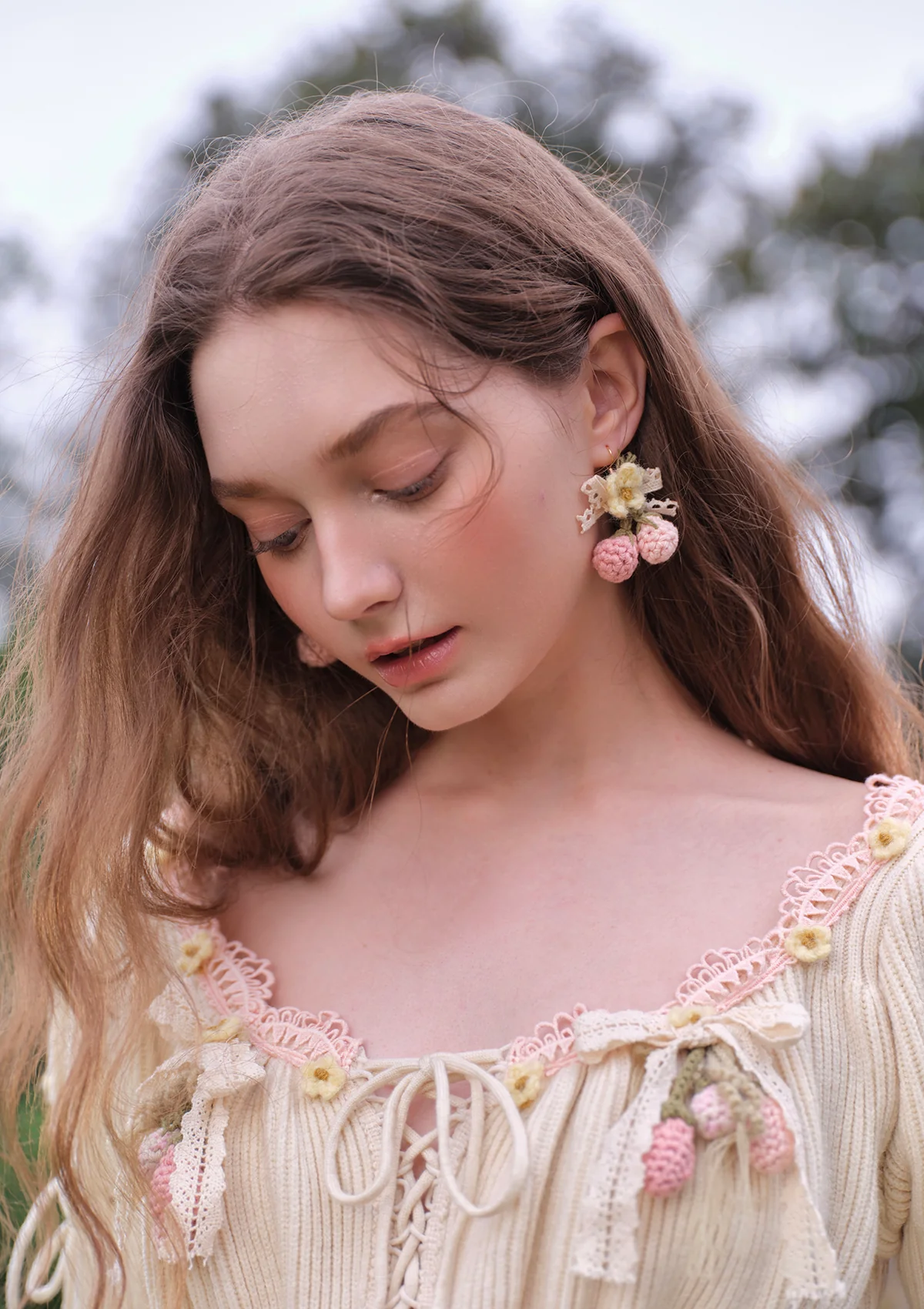 The Secret of Kingdom Flowerberry Ear Studs - Thrancidy