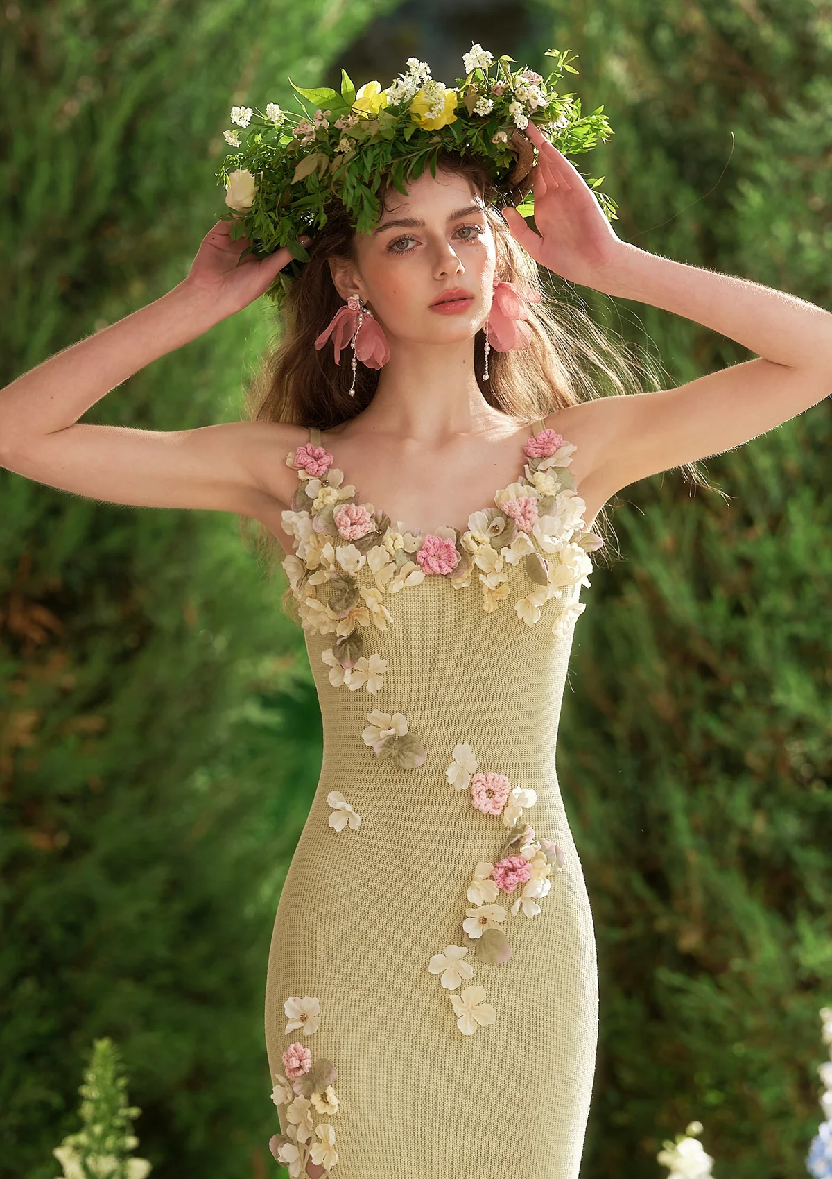 Green Chanson Knit Dress - Thrancidy