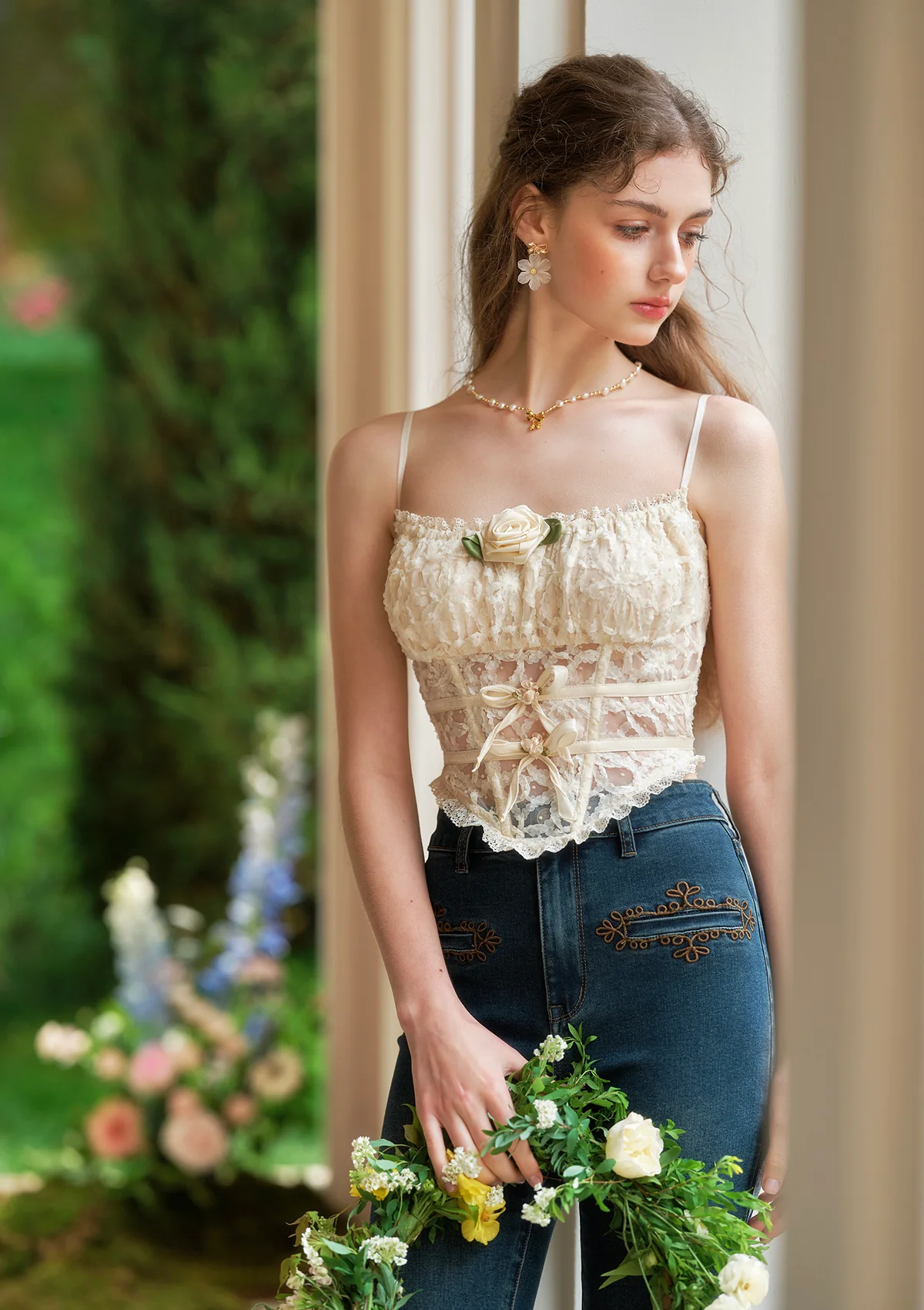 Jasmine's Dream Net Corset - Thrancidy