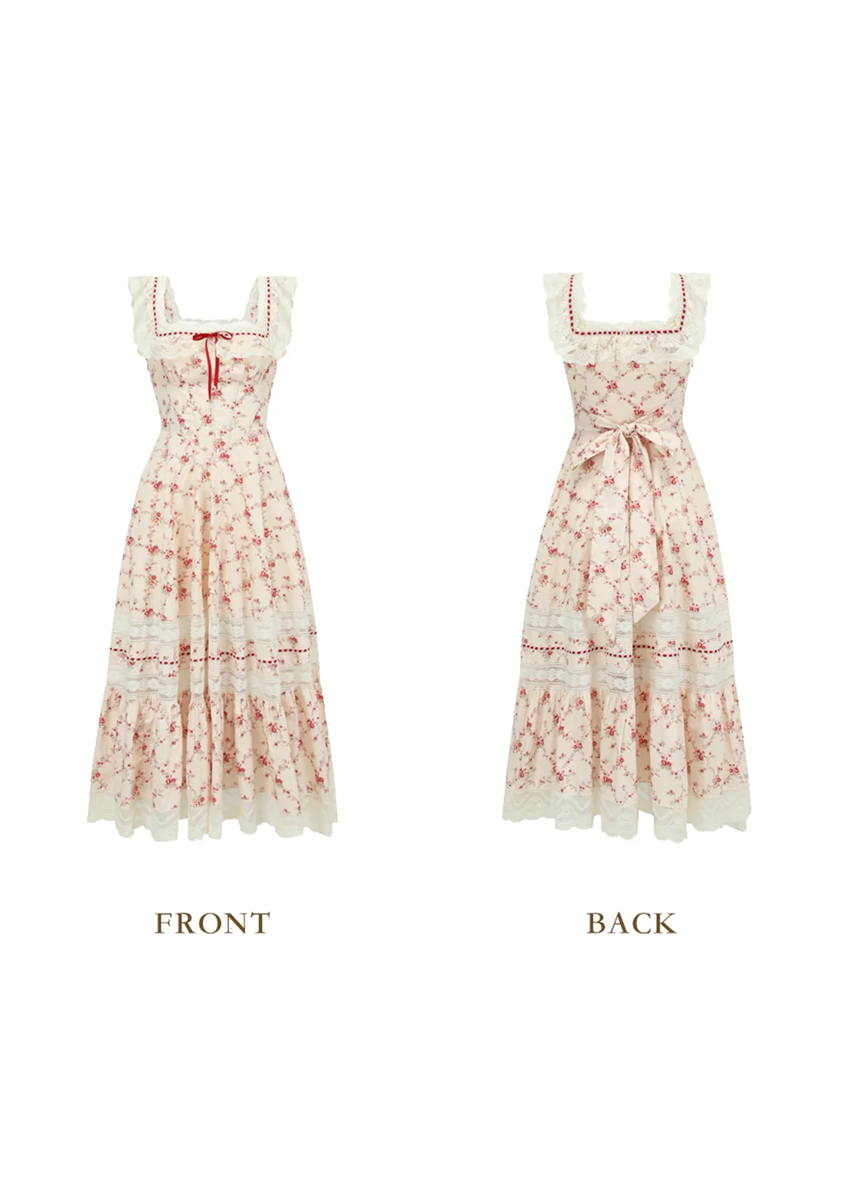 Red Garnet Corset Dress - Thrancidy