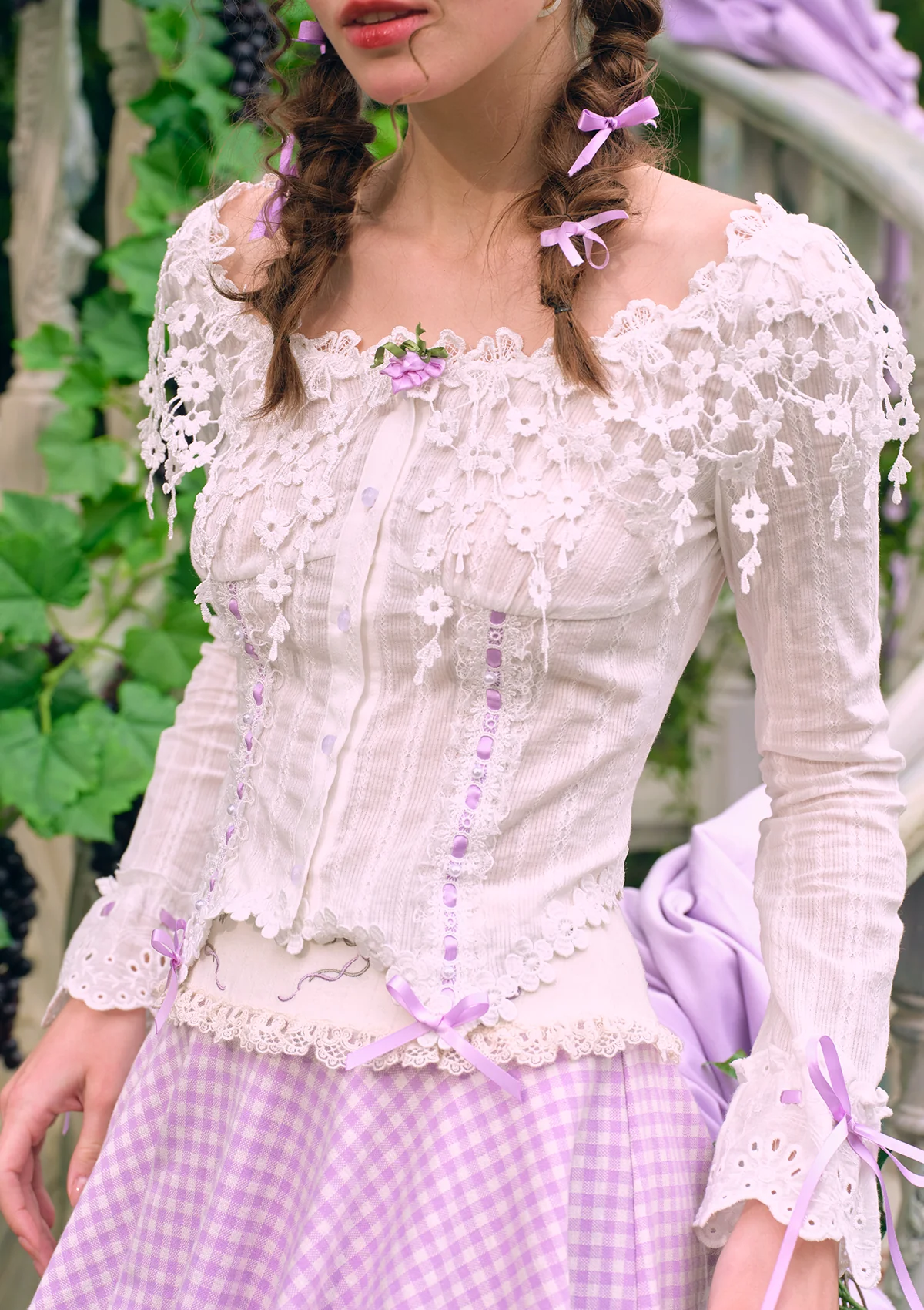 Flower Vine & Wind Song Top - Thrancidy