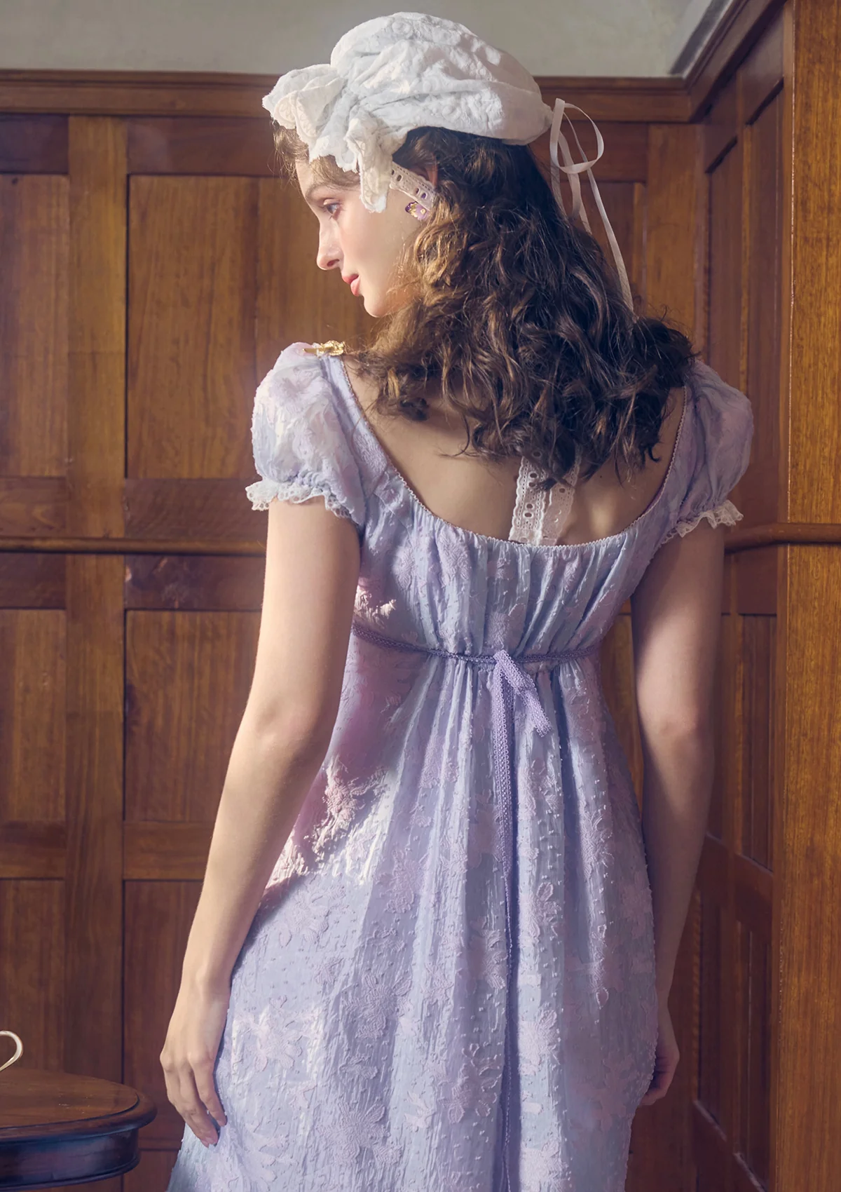 Monet's Irises Regency Dress - Thrancidy