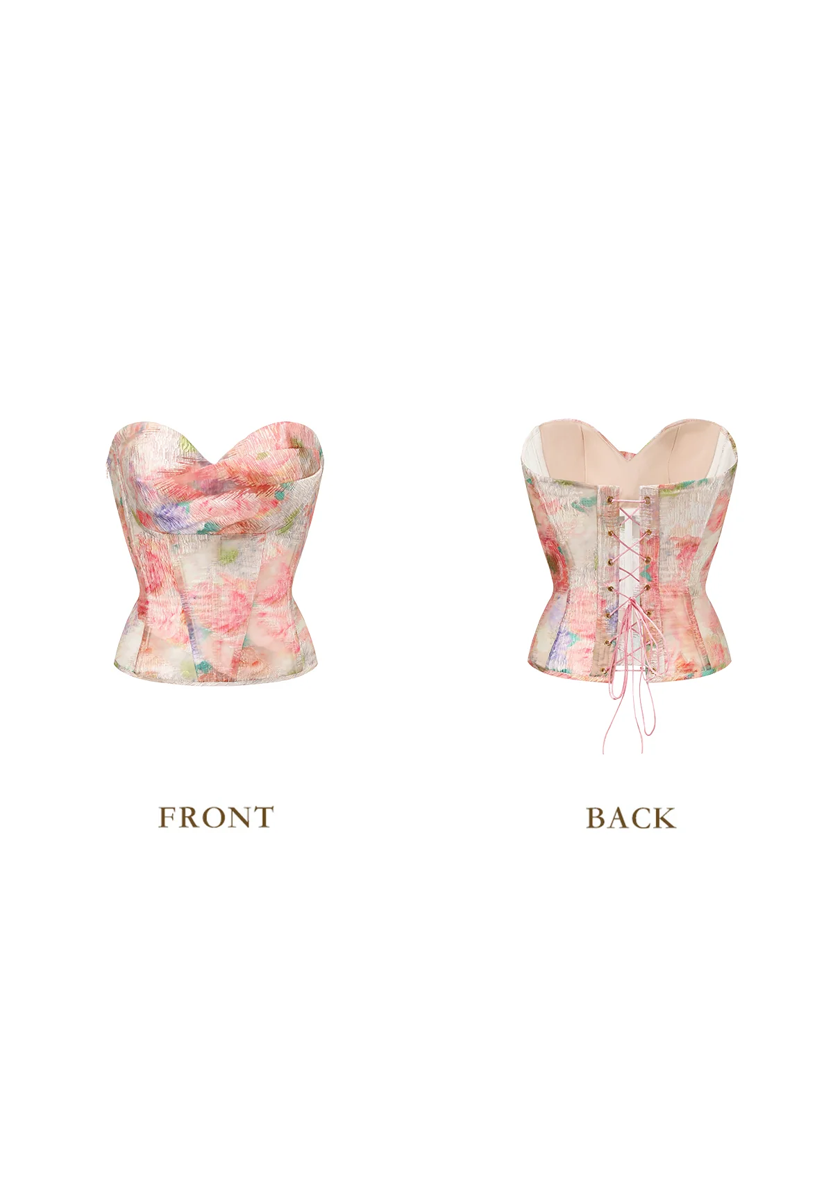 Floral Mirror Corset - Thrancidy