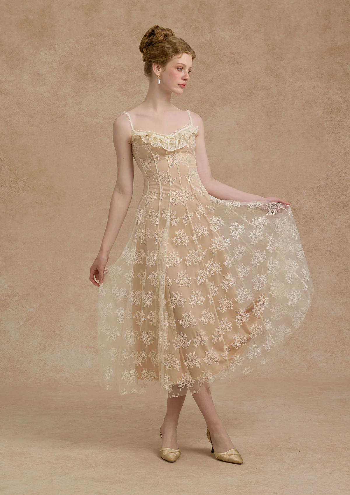 Lace Bouquet Dress - Thrancidy