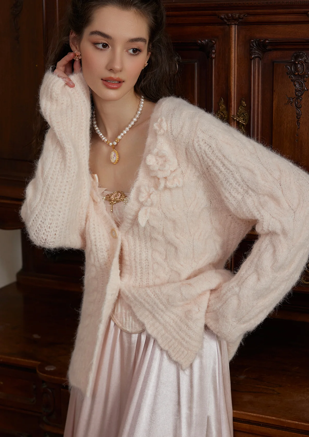 Semi-sweet Chiffon Knit Cardigan - Thrancidy