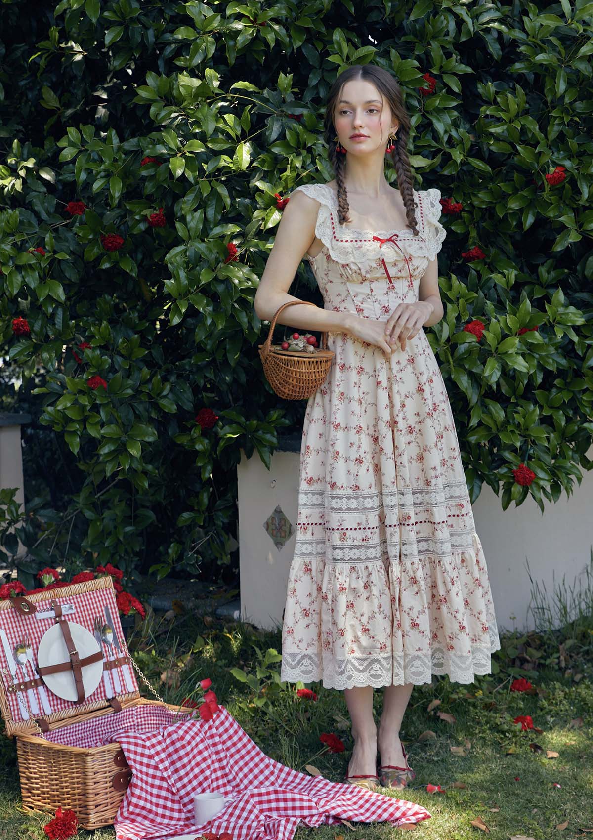 Red Garnet Corset Dress - Thrancidy