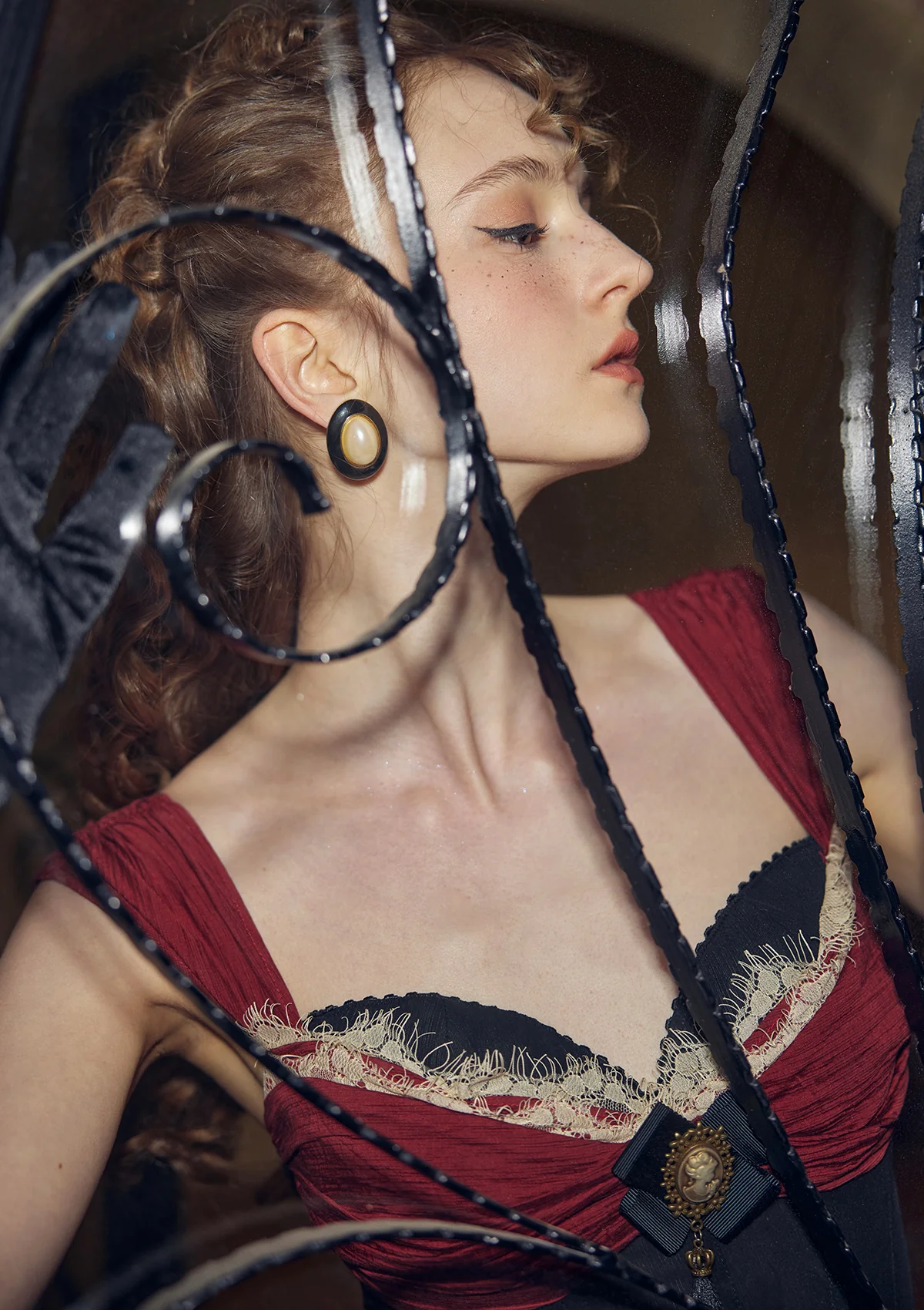 Shaking the Wine Glass Corset Dress - Thrancidy