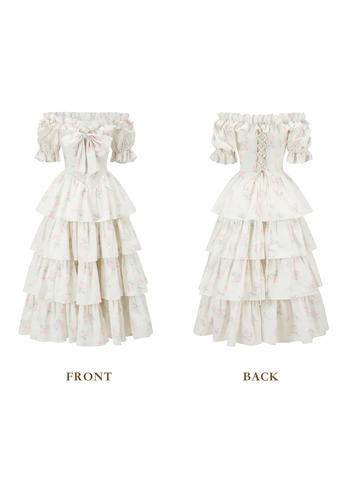 Bloom in Coral Island Corset Dress - Thrancidy