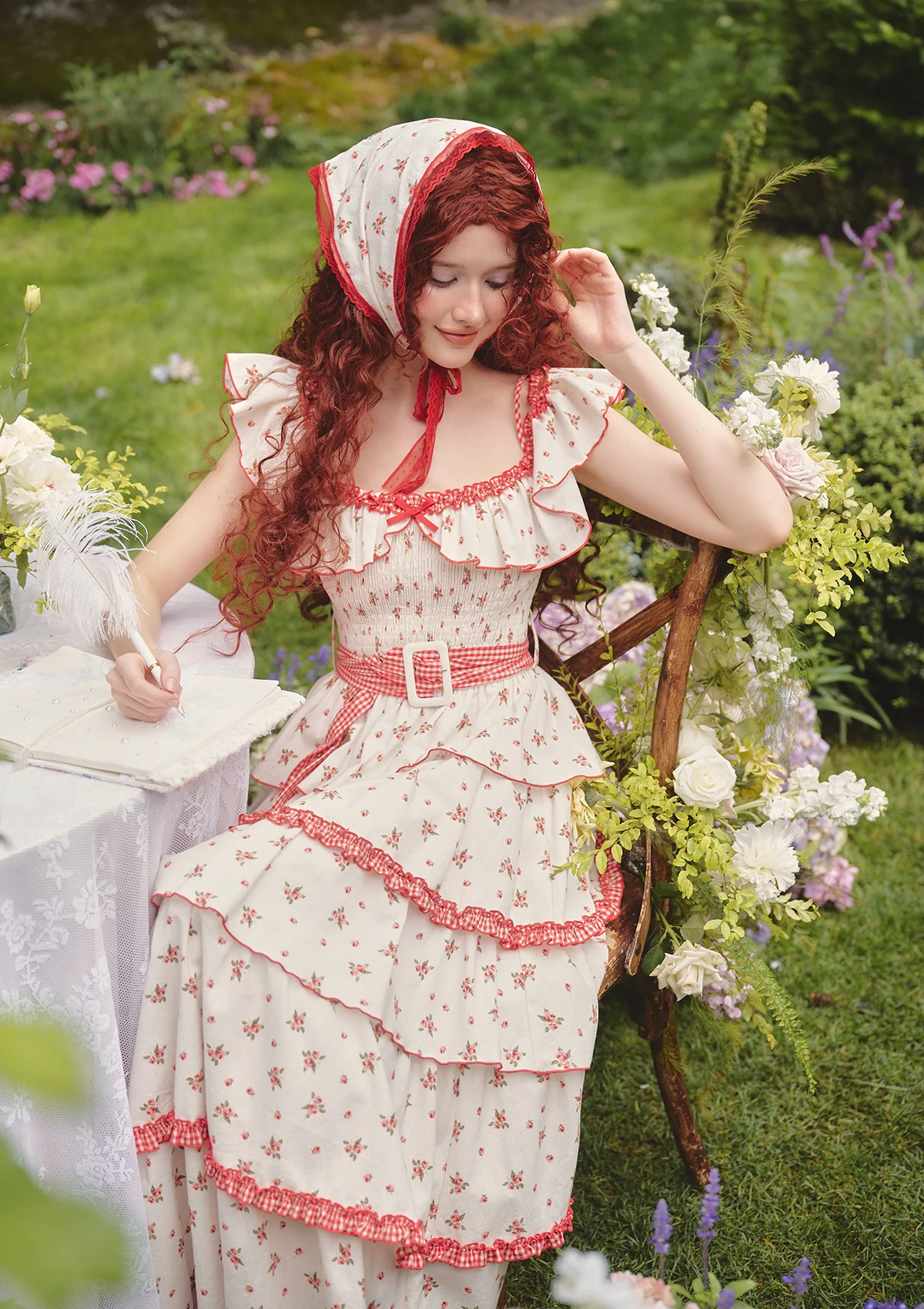 Red Hood Maiden Dress - Thrancidy