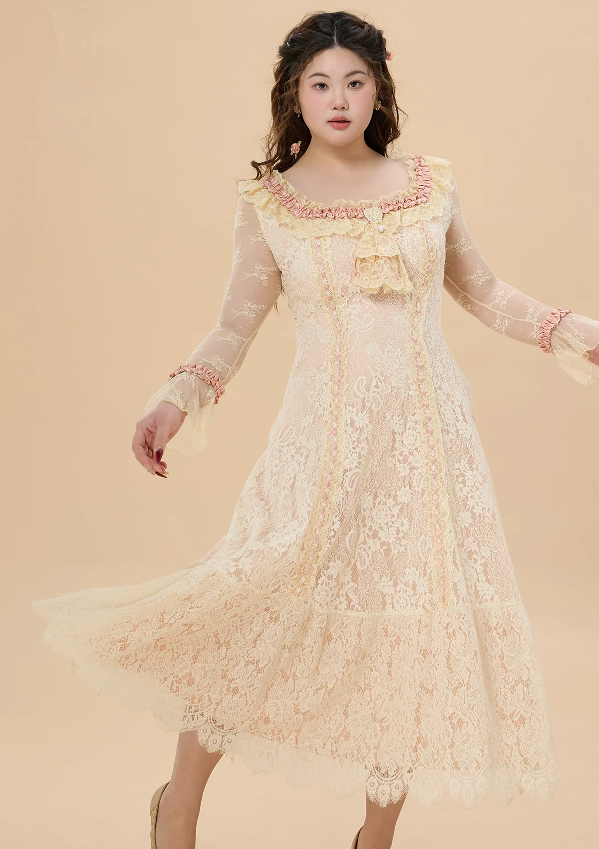 Curve & Plus Dreamland Novelist Knit Dress - Thrancidy