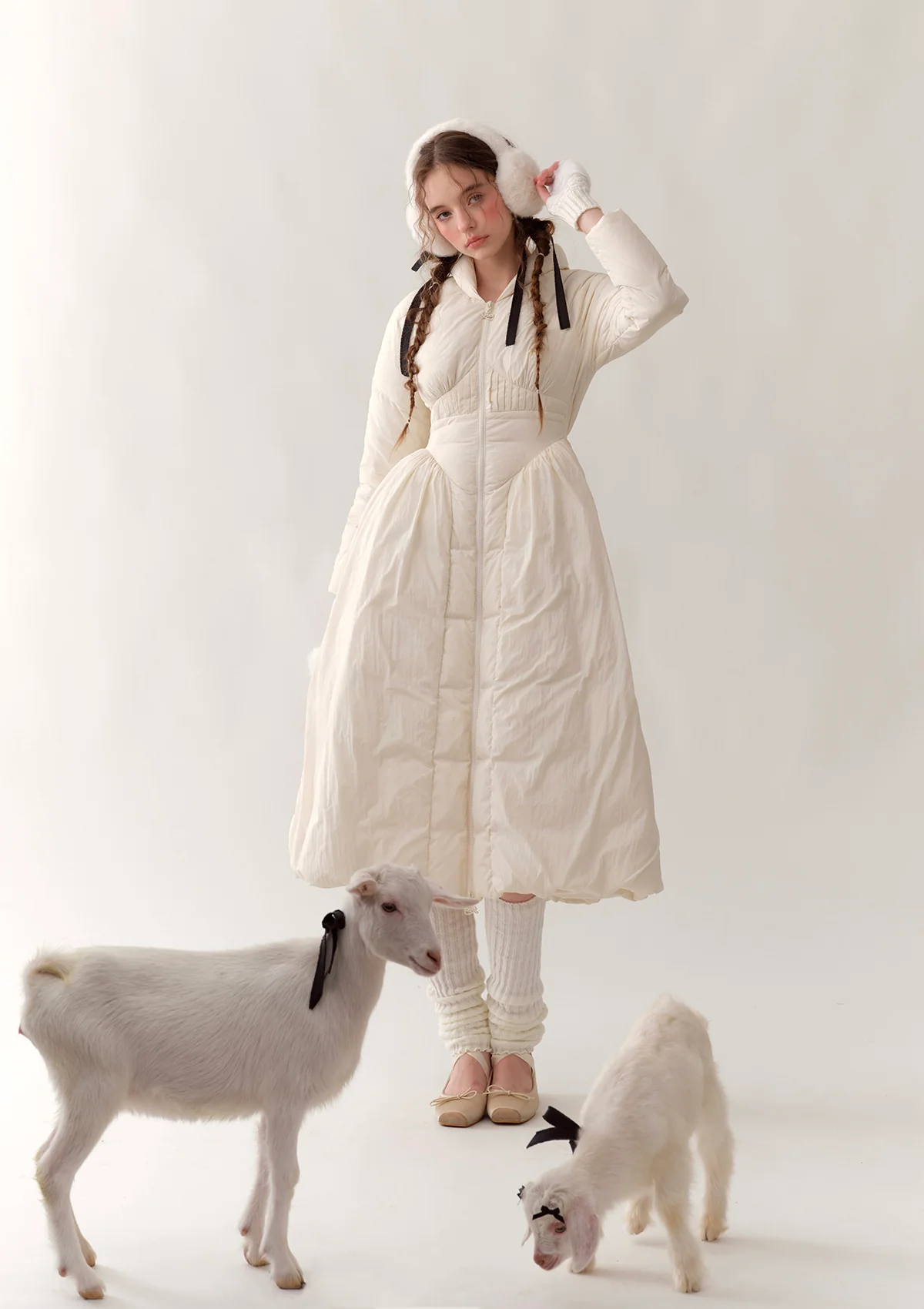 Sea Salt Chiffrette Down Jacket - Thrancidy