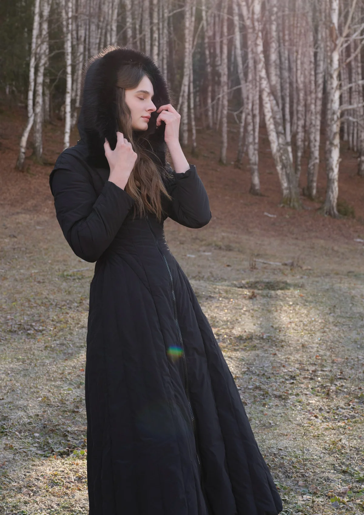 Paper Feather Down Coat(Black) - Thrancidy