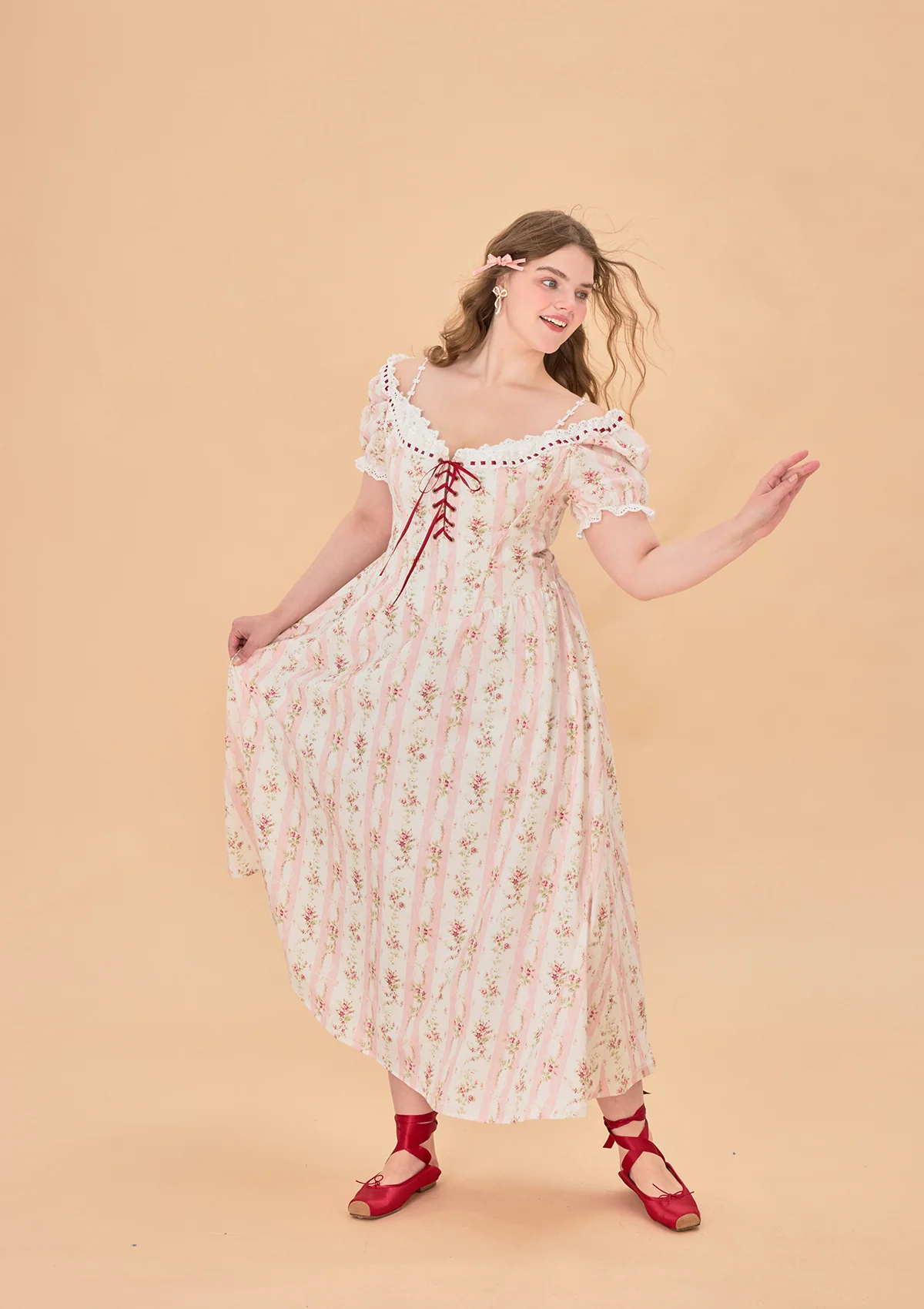 Curve & Plus Audrey Tea Party Corset Dress - Thrancidy