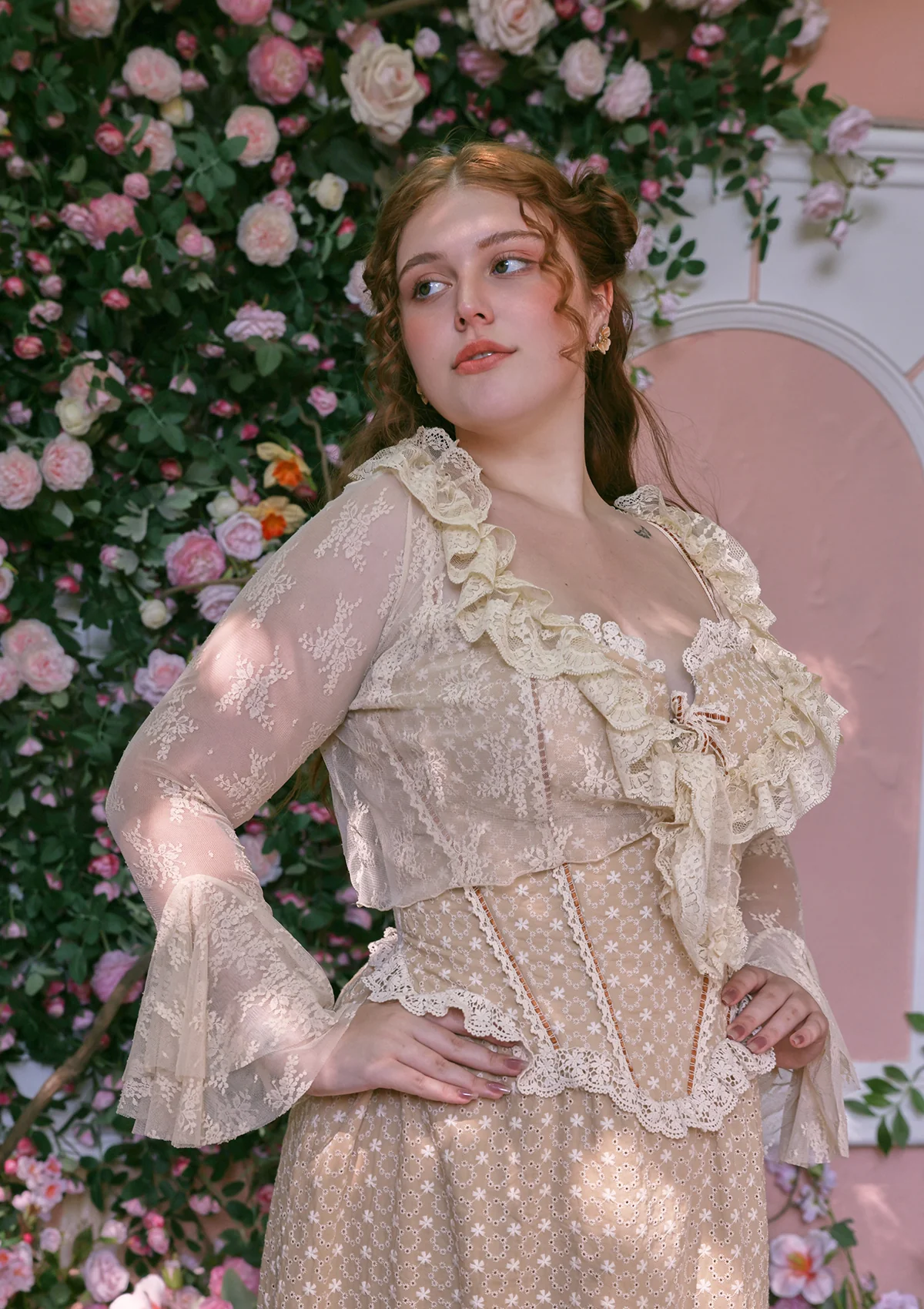 Curve & Plus Miss Cinnamon Corset Dress - Thrancidy