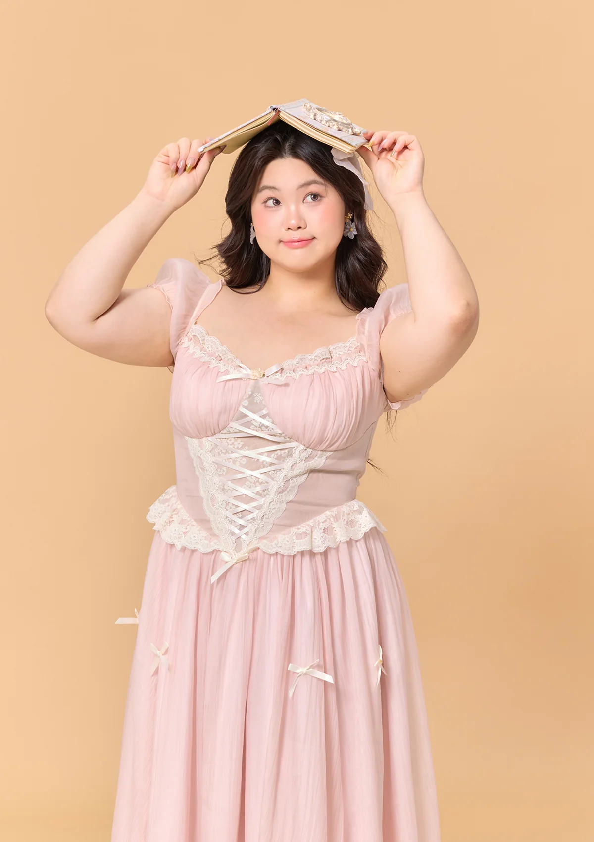 Curve & Plus Pink Mist Fairy Dress - Thrancidy