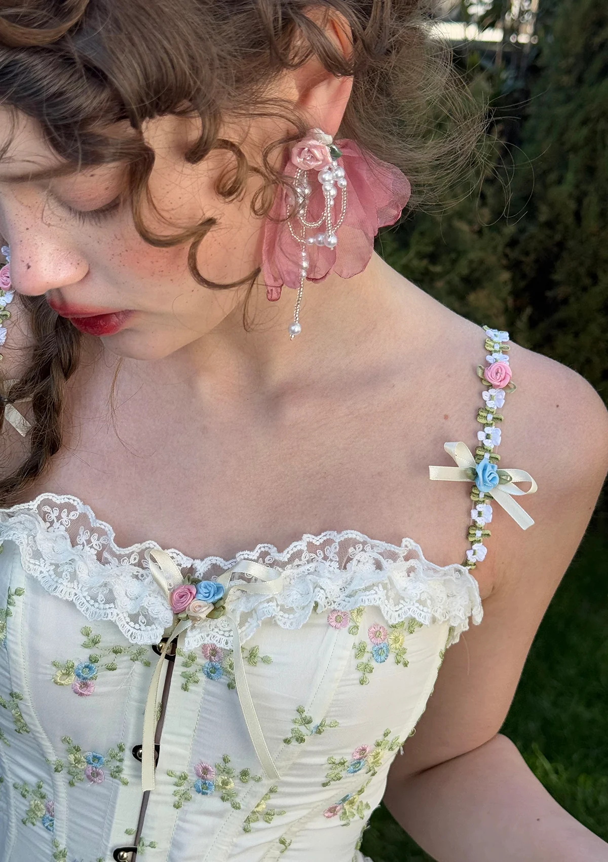 Crowned by Dew Ear Studs - Thrancidy