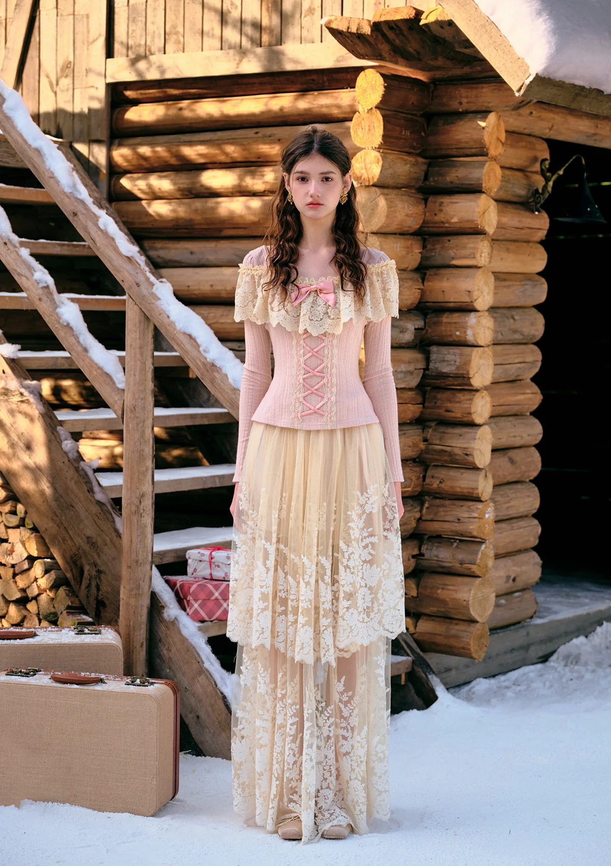 Warm Winter & Sweet Chestnut Knit Top - Thrancidy