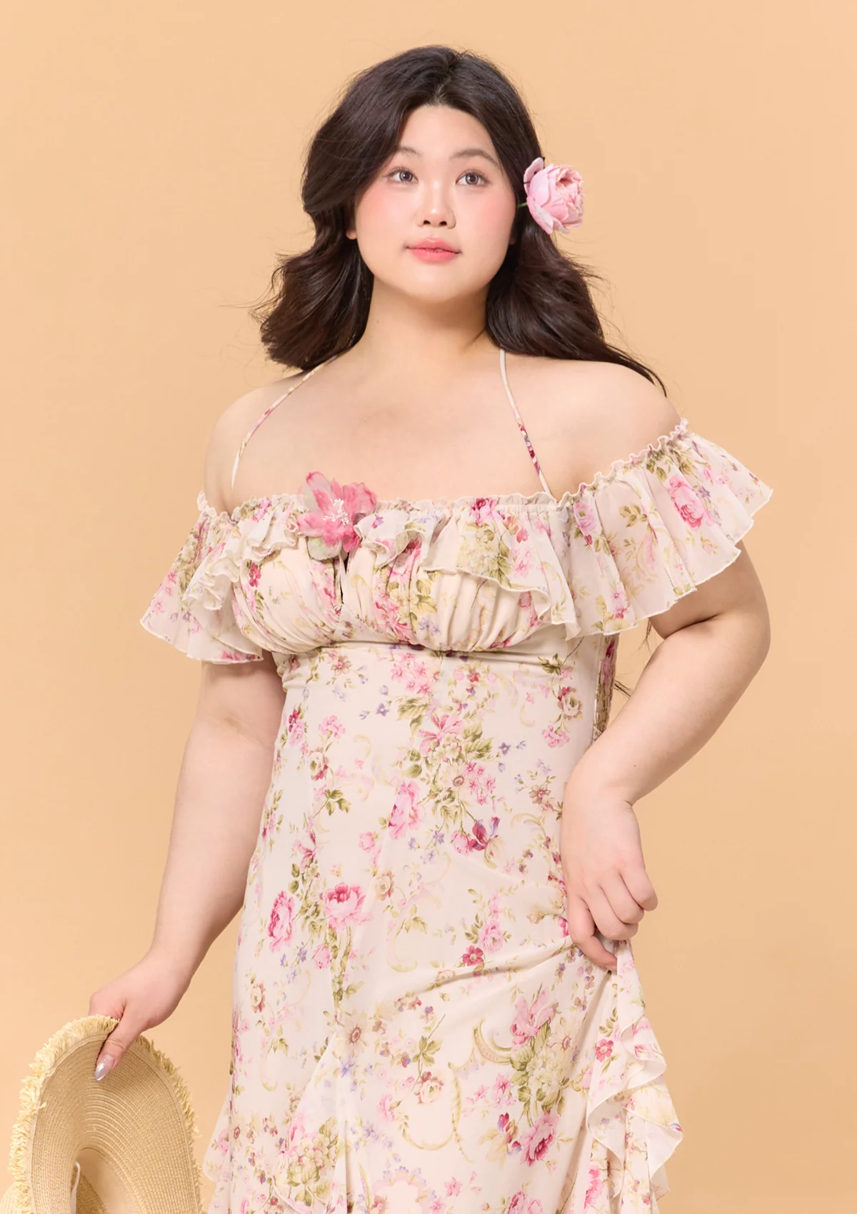 Curve & Plus Blooming in the Sun Dress - Thrancidy