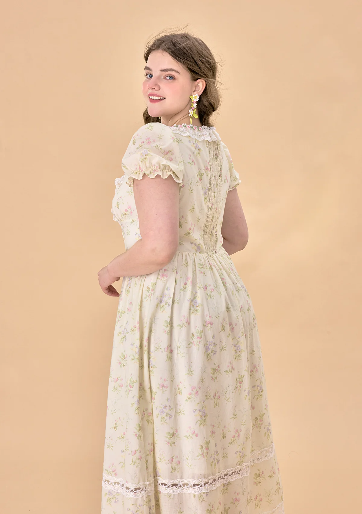 Curve & Plus Garden Tea Party Corset Dress - Thrancidy