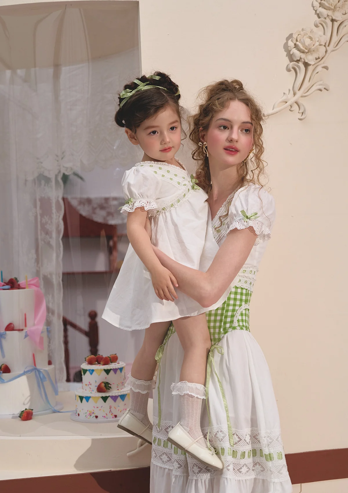 Toddler Girl Green Apple Paradise Dress - Thrancidy