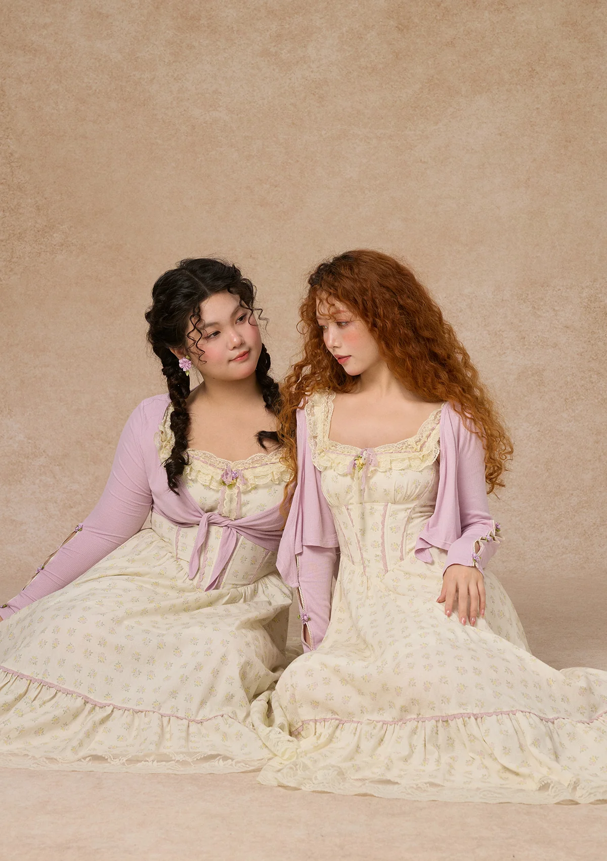 Curve&Plus Cream Clove Dress - Thrancidy