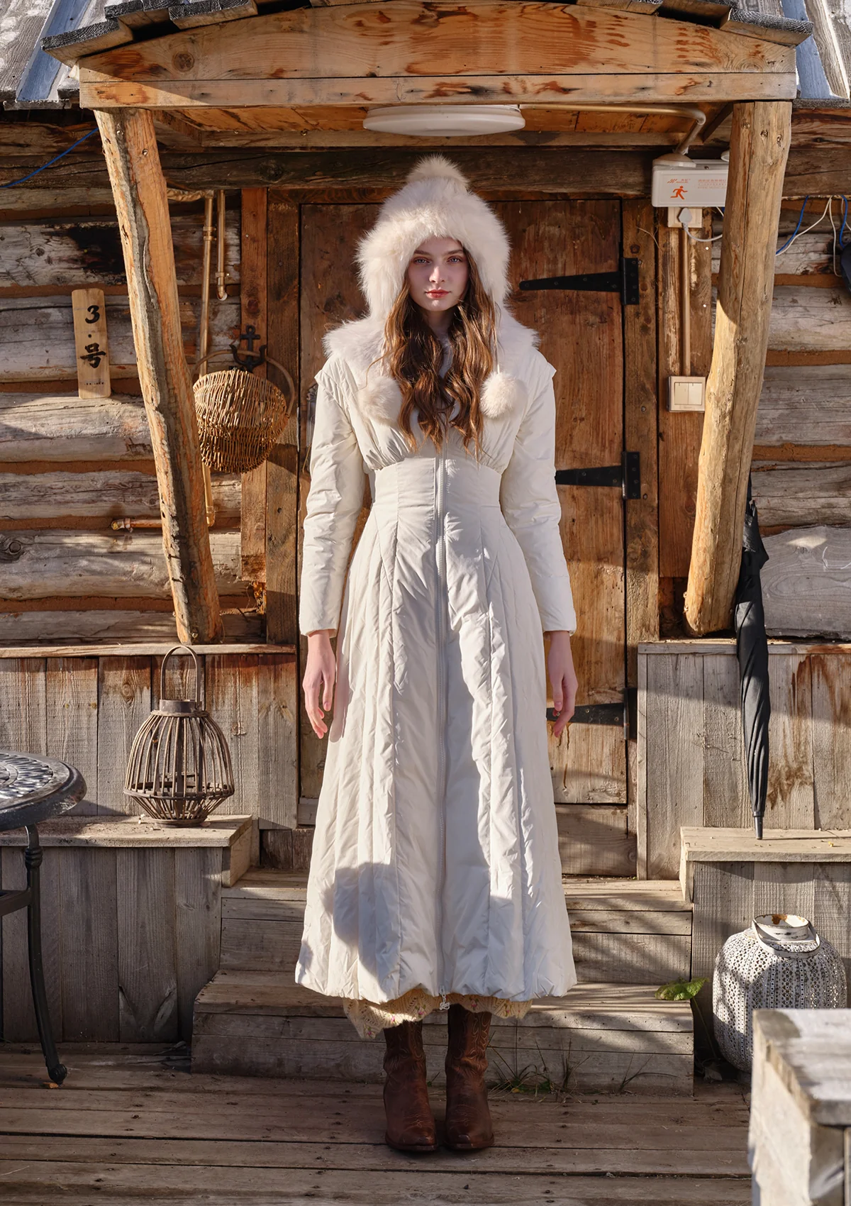 Paper Feather Down Coat(White) - Thrancidy