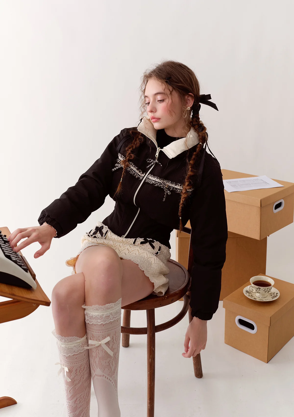 Blackberry Donazi Reversible 2-in-1 Down Jacket - Thrancidy