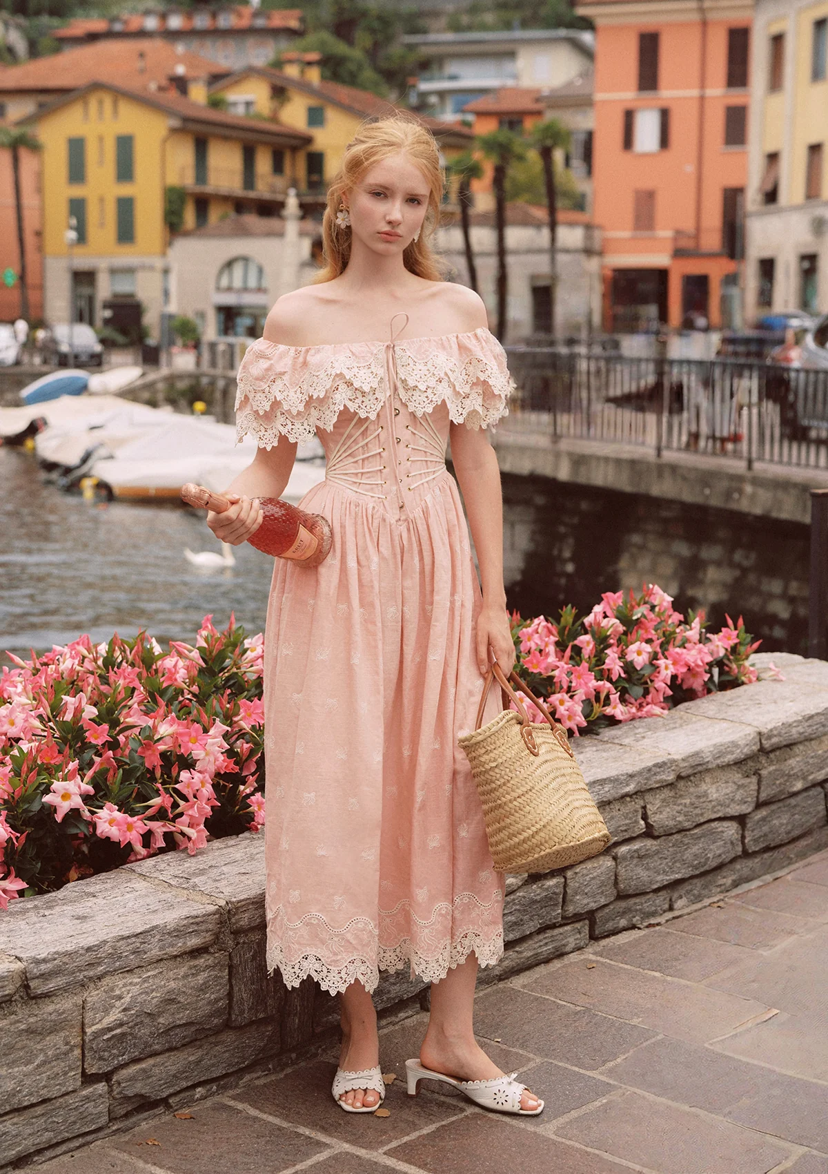 Pink Champagne Corset Dress - Thrancidy