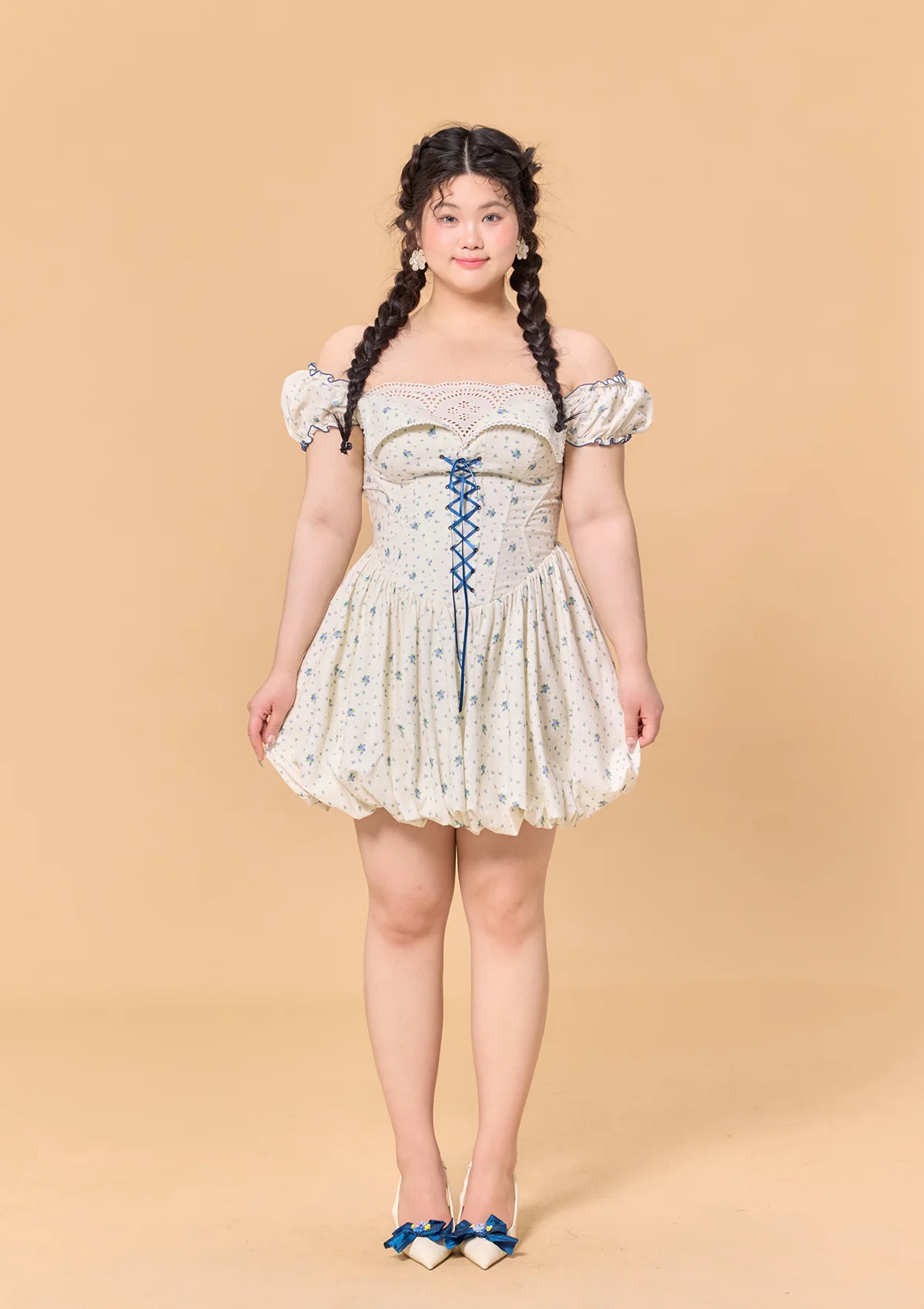 Curve & Plus Blueberry Jam Jar Dress - Thrancidy