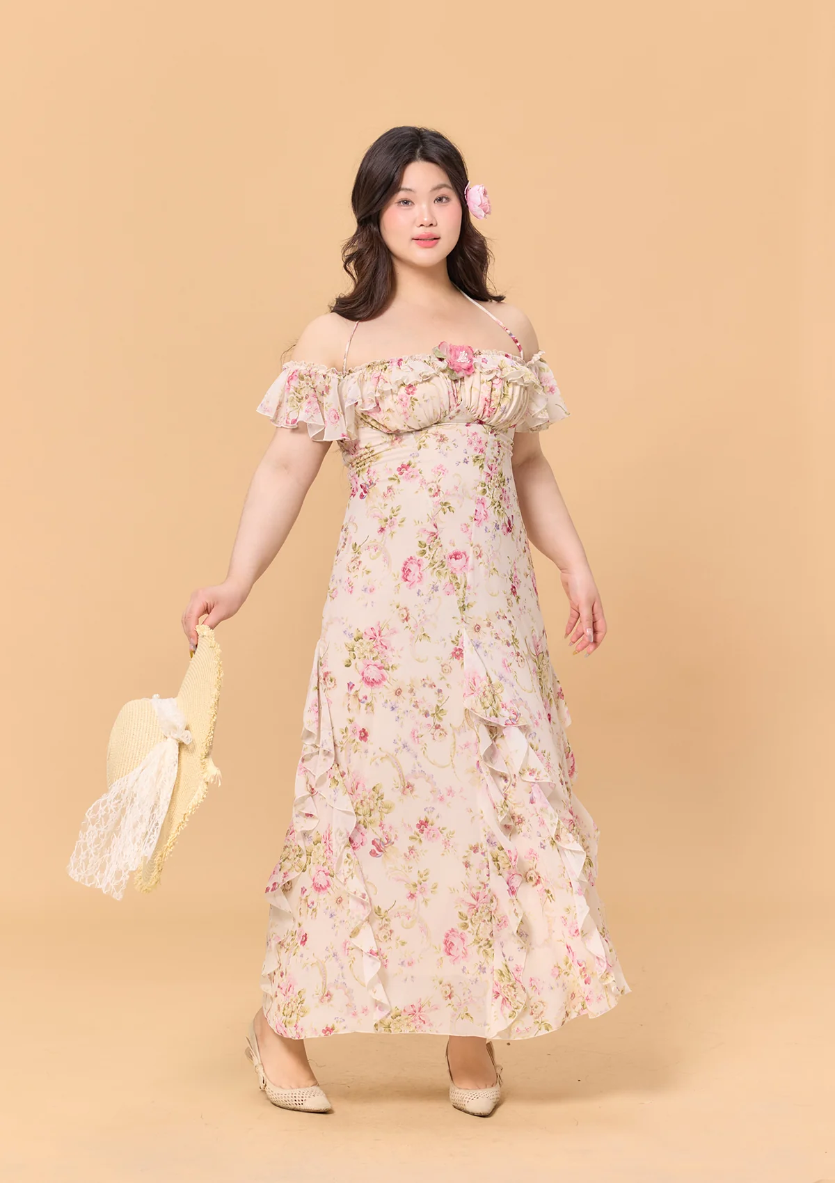 Curve & Plus Blooming in the Sun Dress - Thrancidy