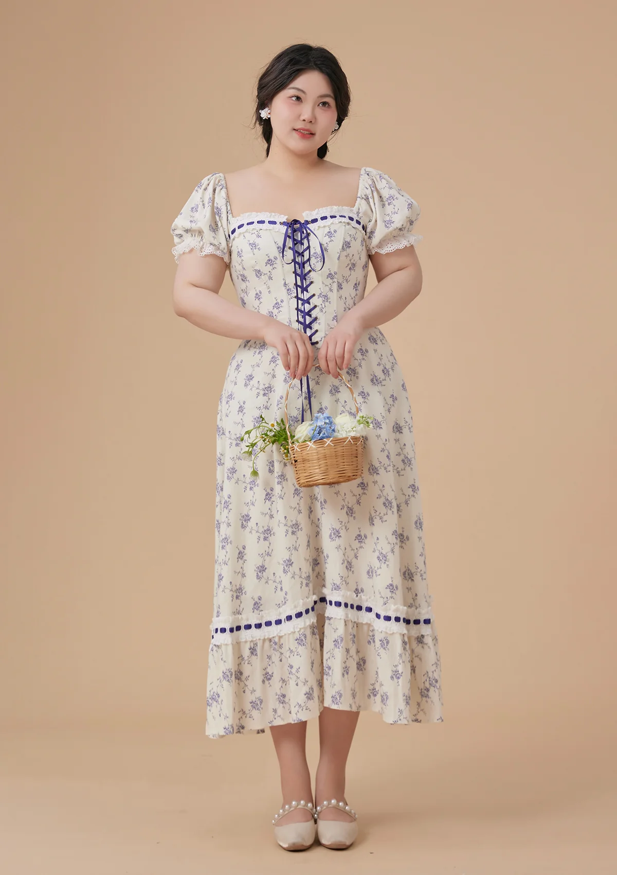 Curve & Plus Petrea Volubilis Corset Dress - Thrancidy