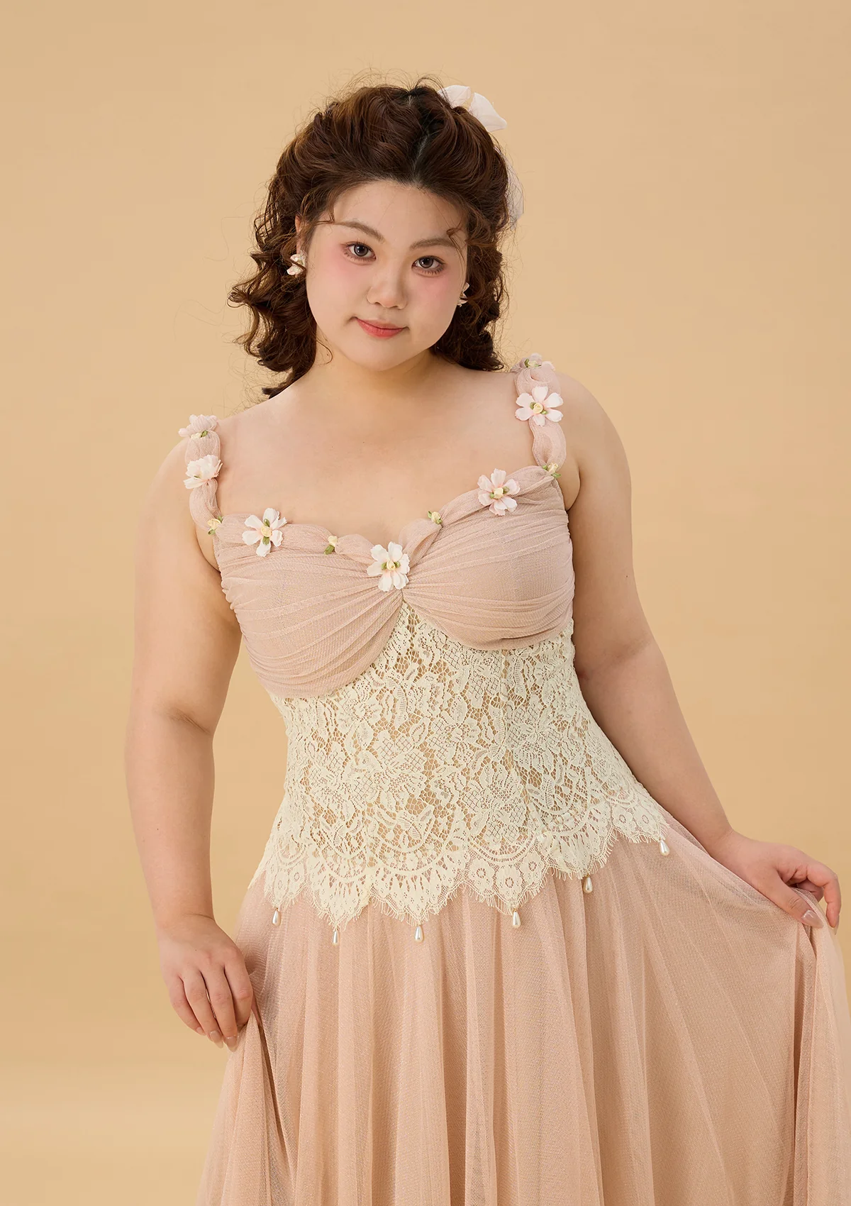 Curve & Plus Daisy Wind Chine Dress - Thrancidy