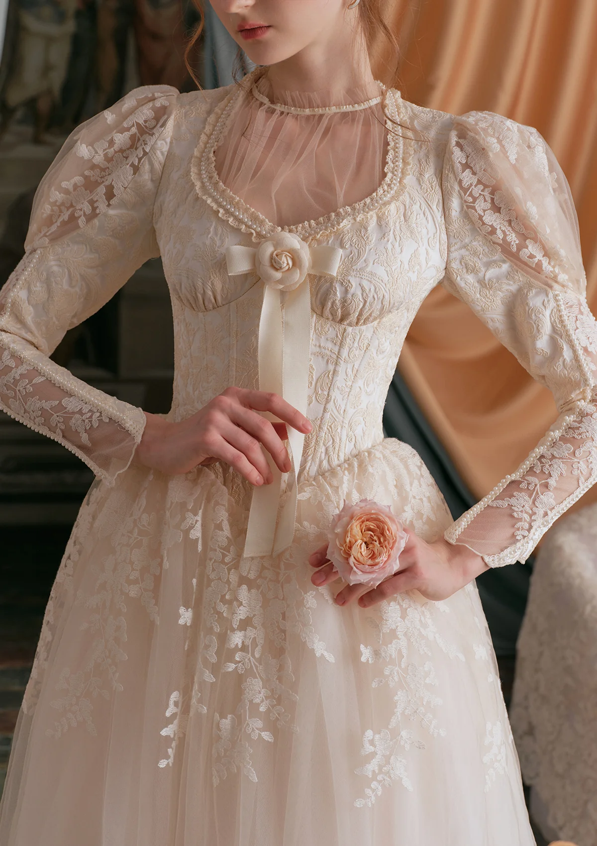 Pure White Wedding Corset Dress - Thrancidy