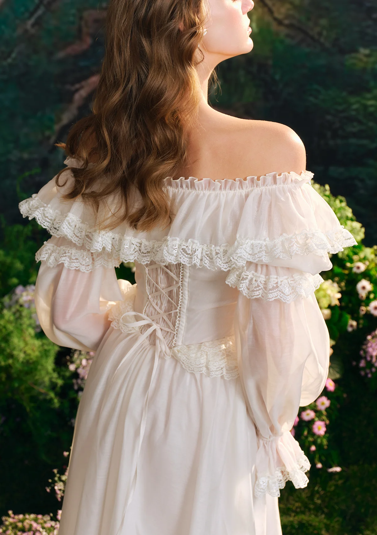 Blue Hydrangea Corset Dress - Thrancidy