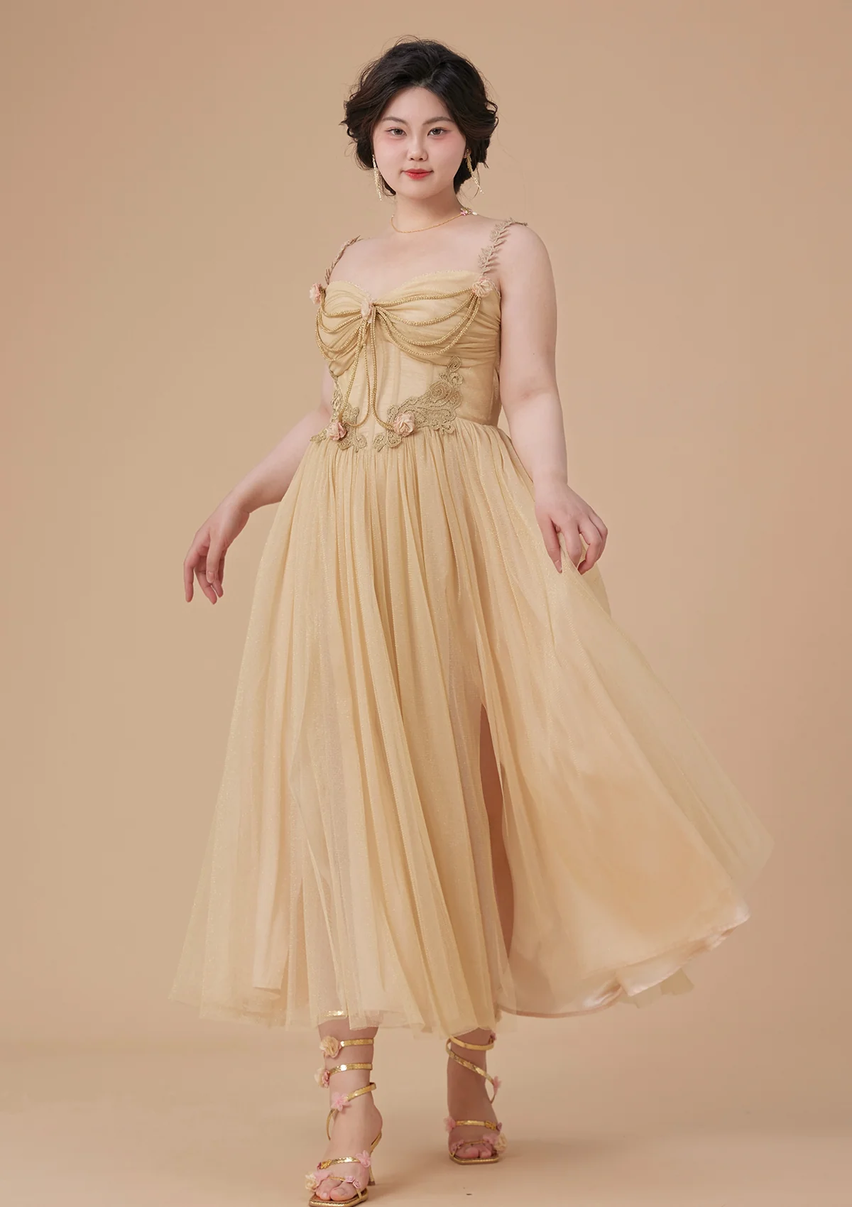 Curve & Plus Nile Rose Corset Dress - Thrancidy