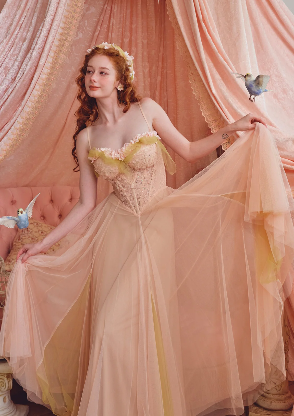 Floral Flowlove Corset Dress - Thrancidy