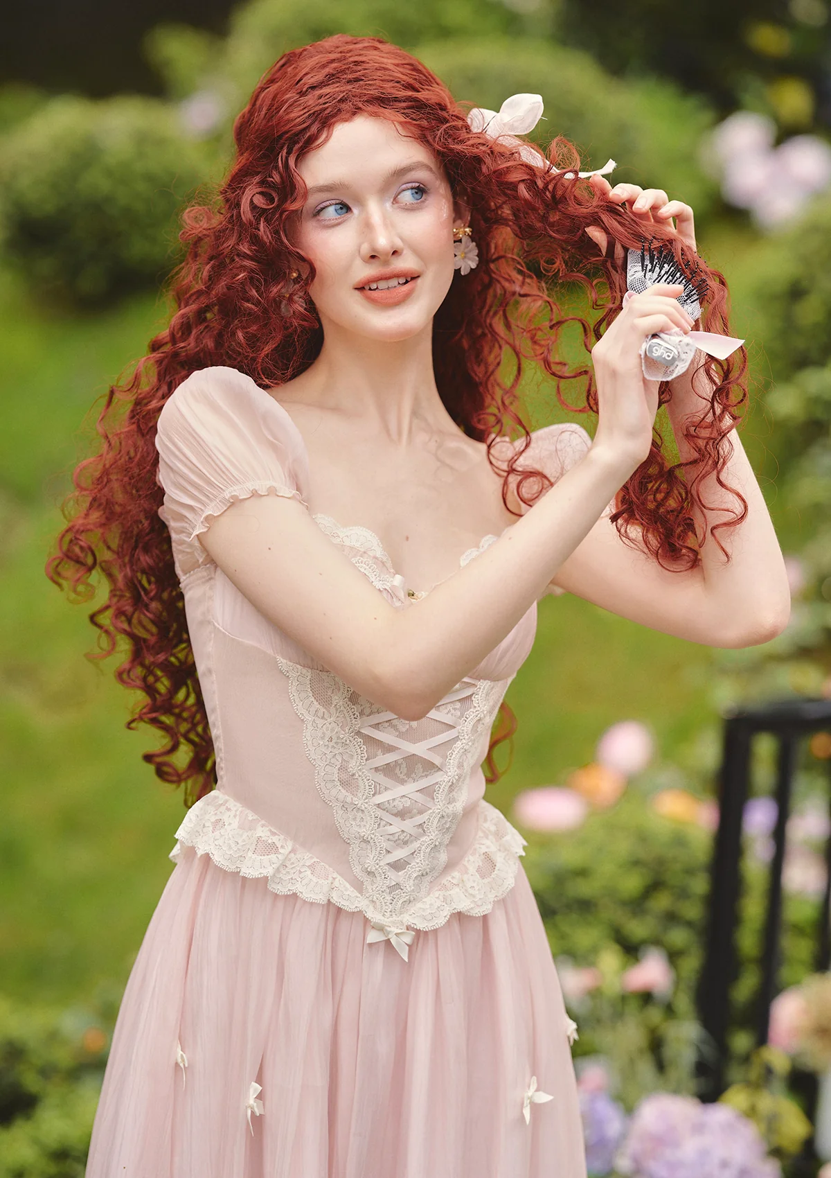 Pink Mist Fairy Corset Dress - Thrancidy