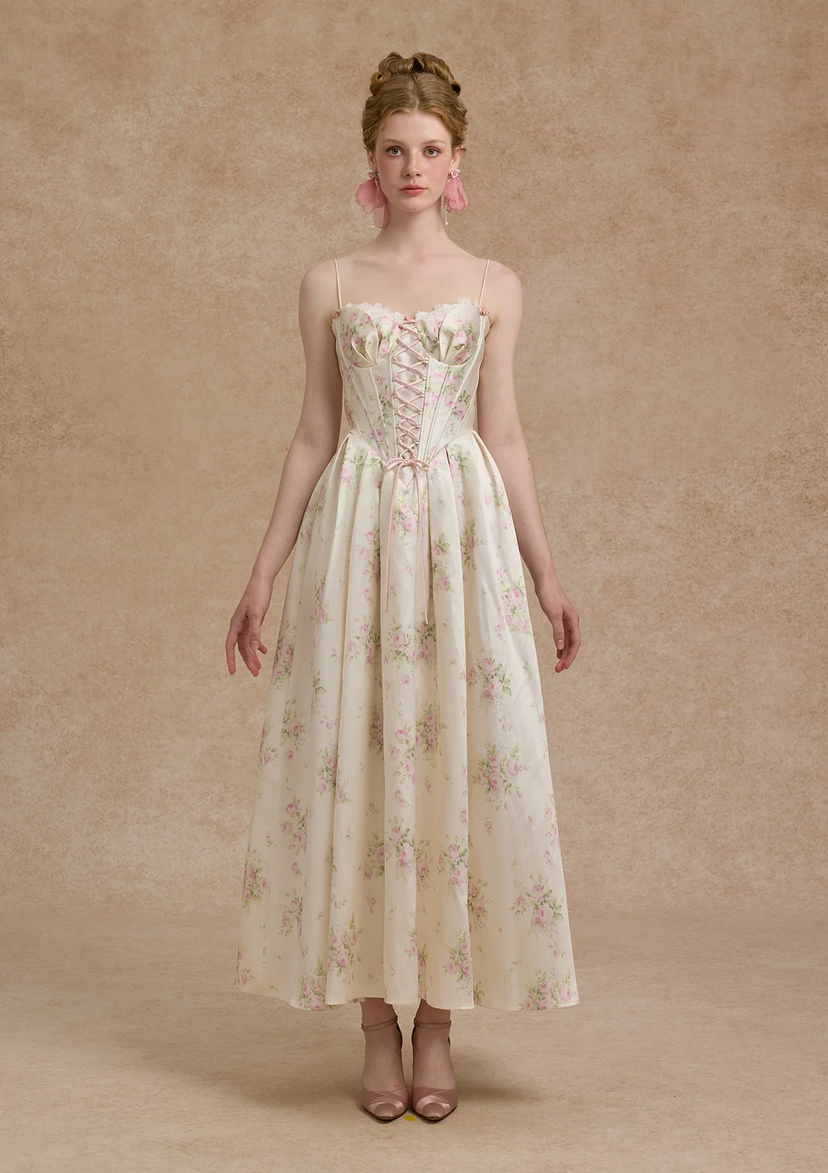 Love Flower Notes Corset Dress - Thrancidy