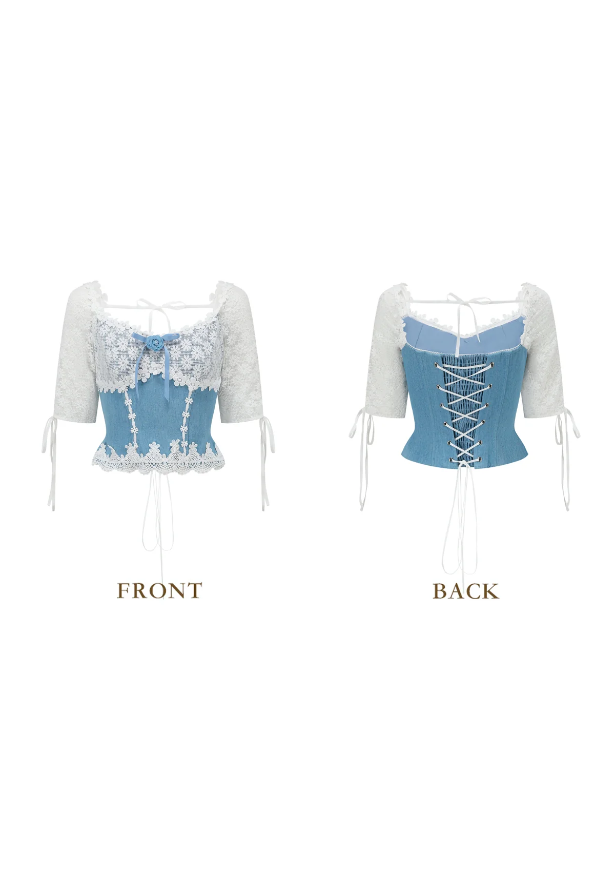 Dream Blue Coast Corset - Thrancidy