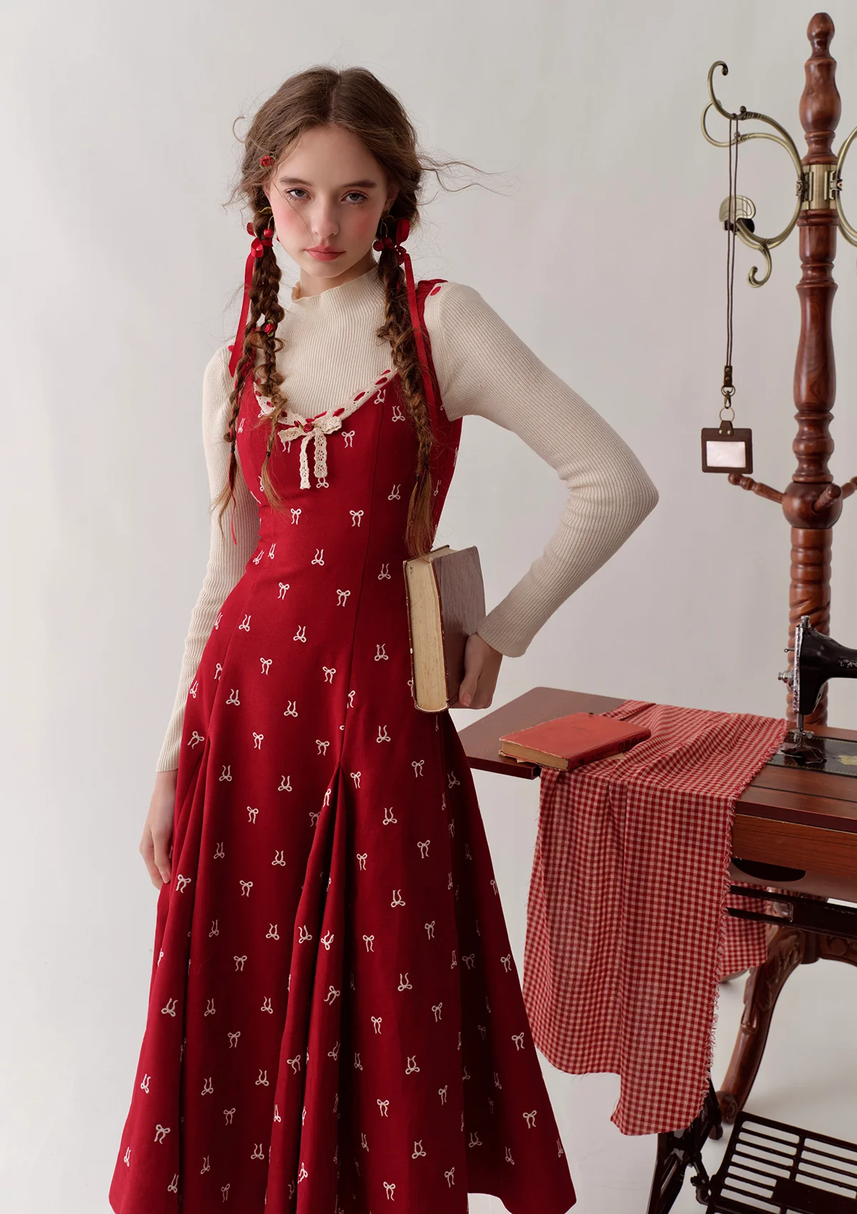 Strawberry Newspaper Office Dress - Thrancidy