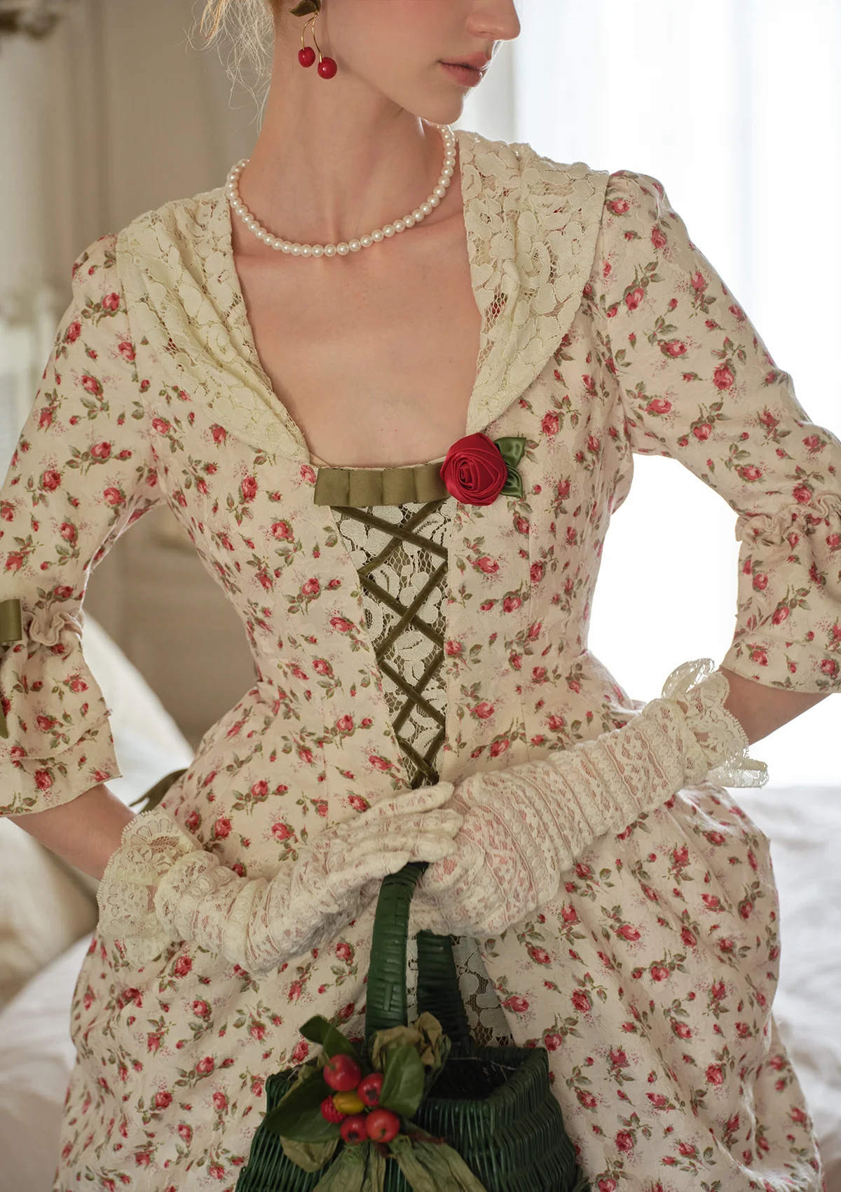 The Feast of Strawberry Bustle Dress - Thrancidy