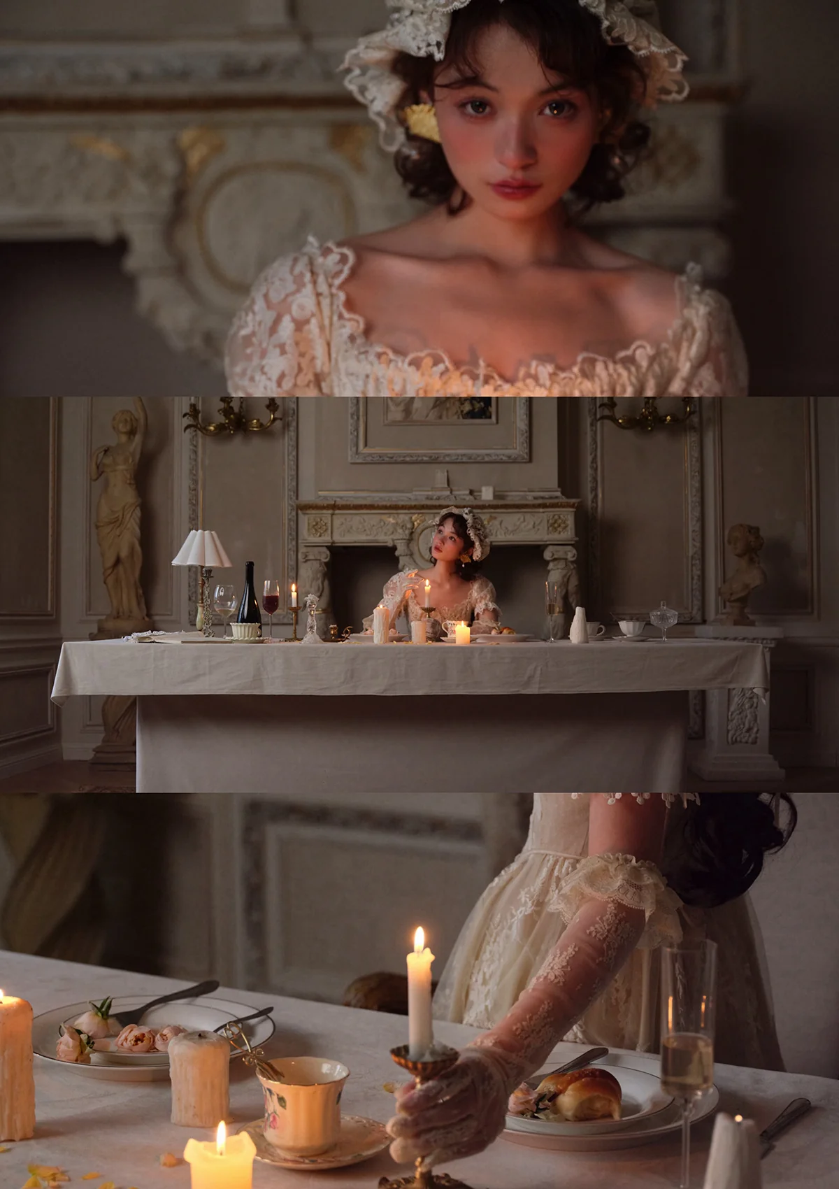 The Tear of Blossom and Candle Corset Dress - Thrancidy