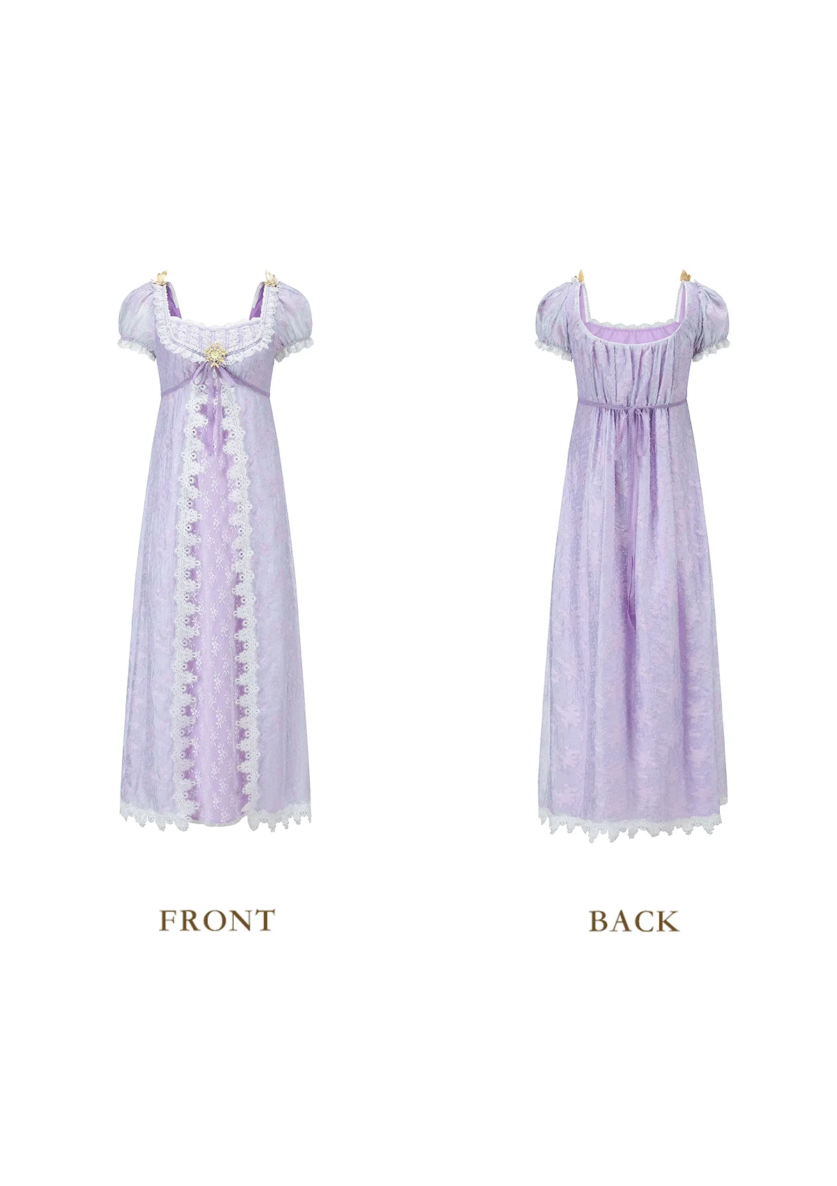 Monet's Irises Regency Dress - Thrancidy