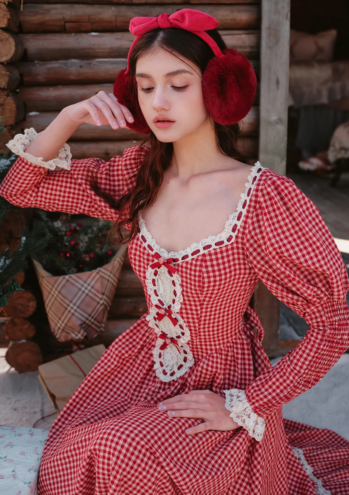 Angel Berry Cottage Dress - Thrancidy