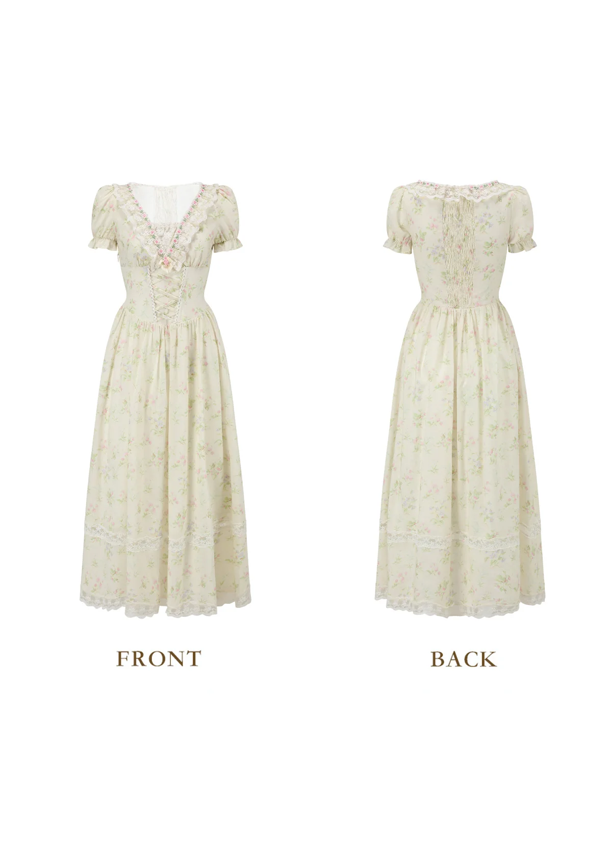 Garden Tea Party Corset Dress - Thrancidy