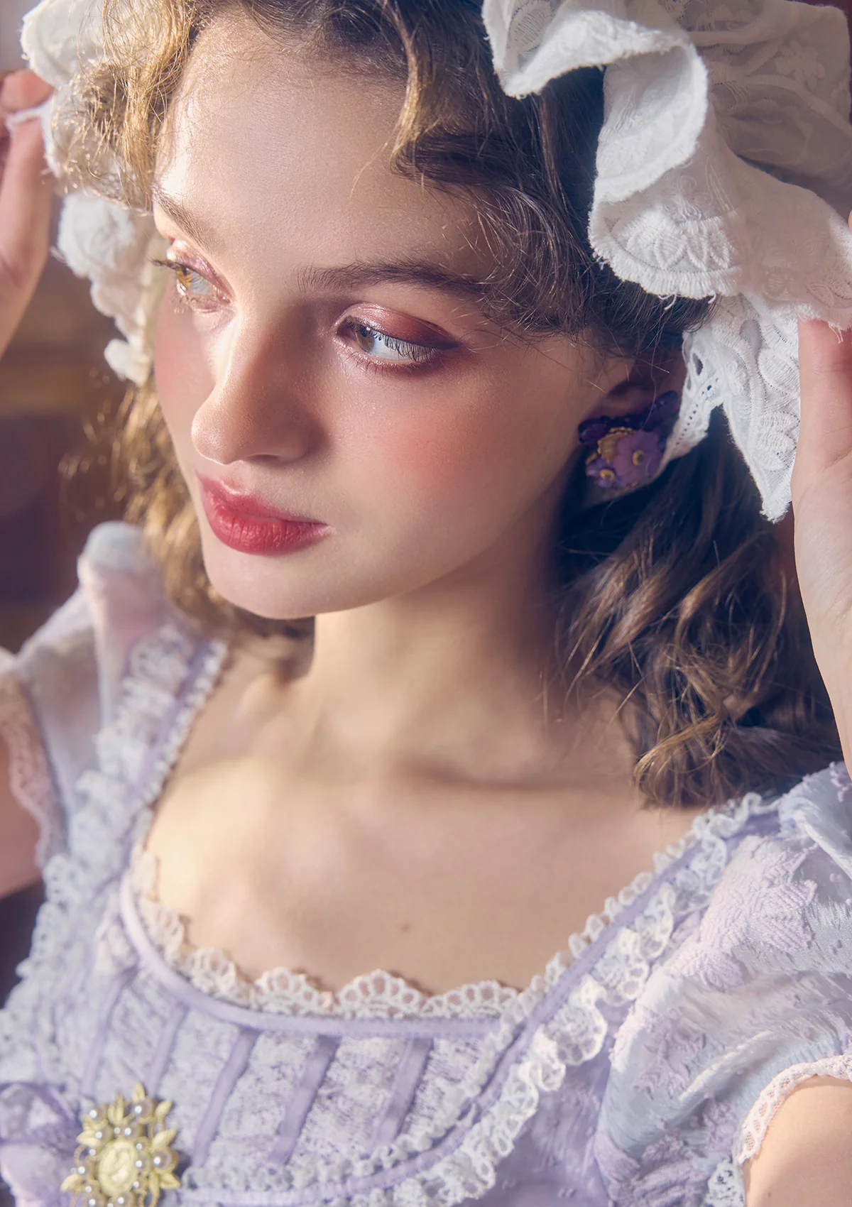 Monet's Irises Regency Dress - Thrancidy