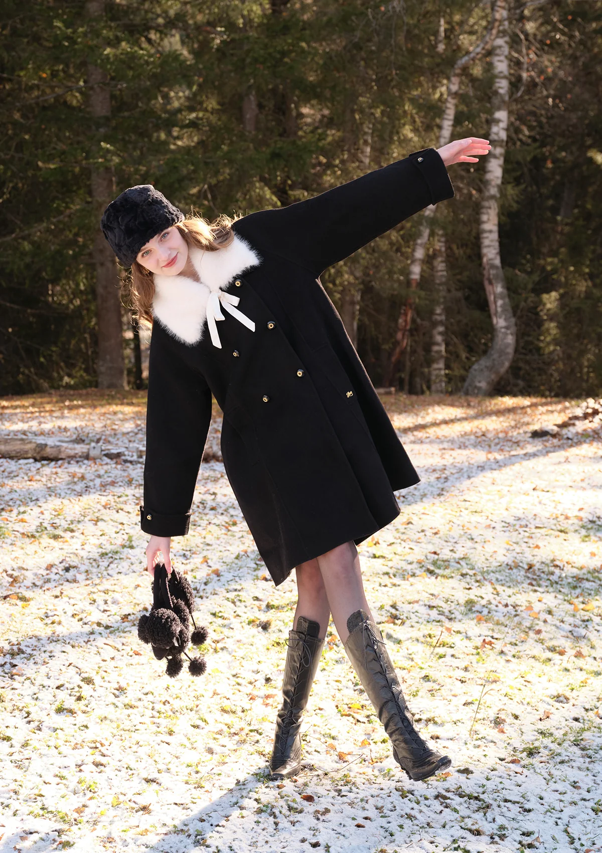 Princess Spade Double-faced Overcoat - Thrancidy